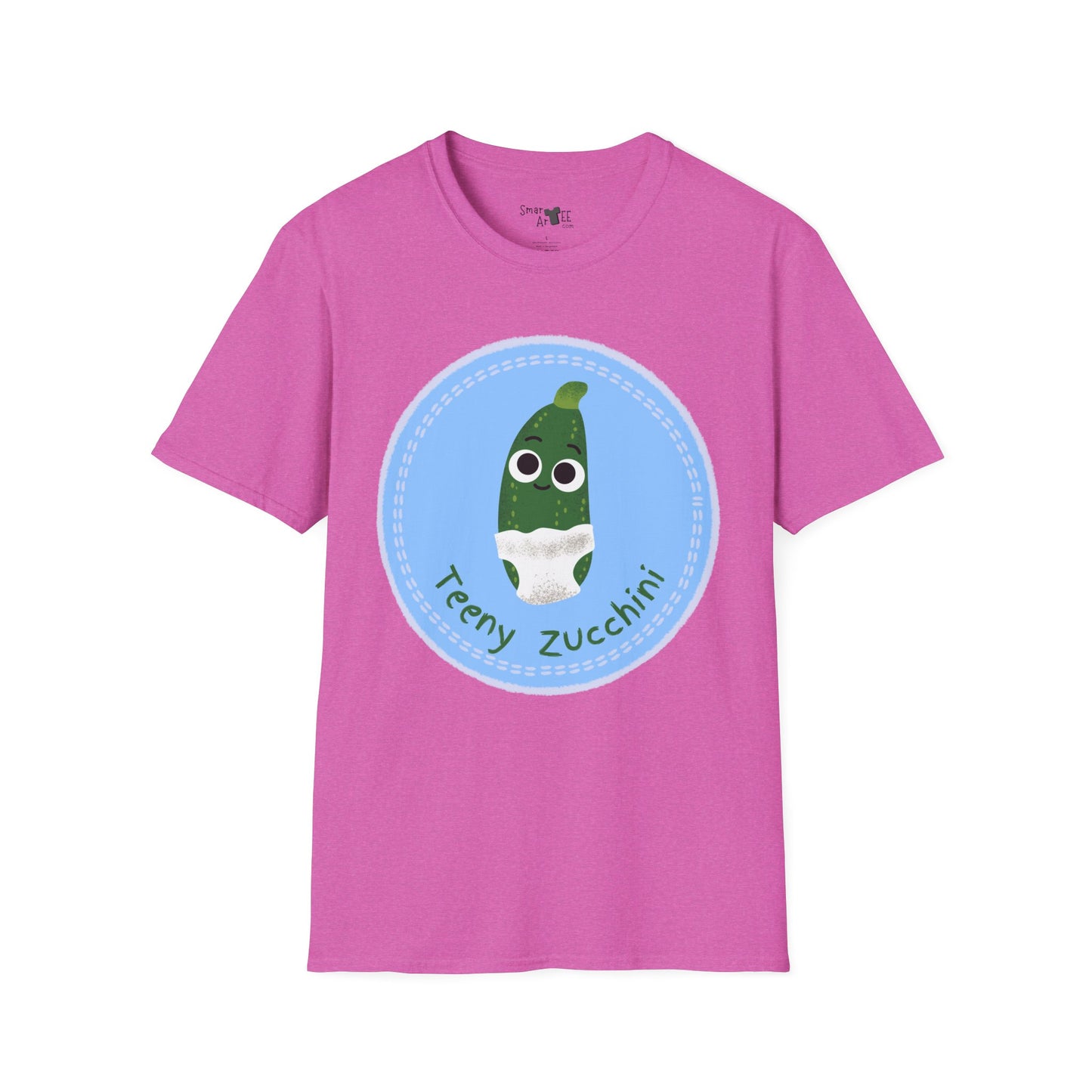 Cute Teeny Zucchini Unisex T-Shirt, Whimsical Veggie Pun Tee, Funny Gift for Foodies, Kitchen Apparel, Unique Gardening Shirt