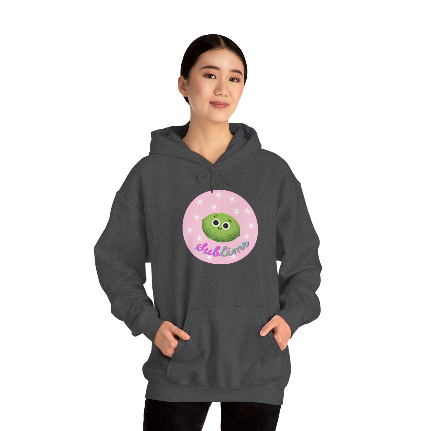 Cute Kawaii Hoodie with Sublime Lime Design, Great Gift for Teens, Cute Anime Apparel, Fun Streetwear, Cozy Pullover