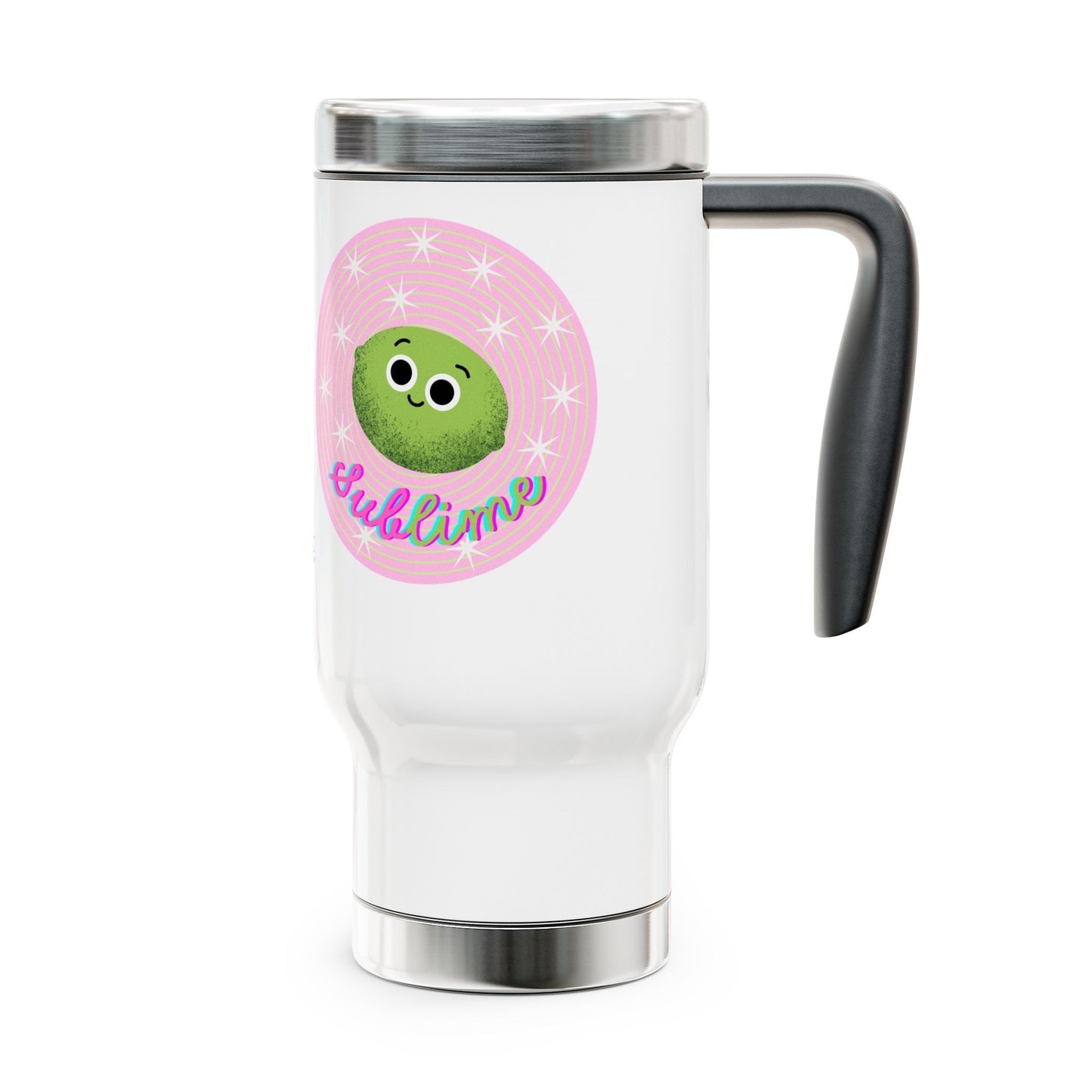 Sublime Travel Mug, Cute Stainless Steel Coffee Cup, Perfect for Gifts, On-the-Go, Eco-Friendly, Unique Design