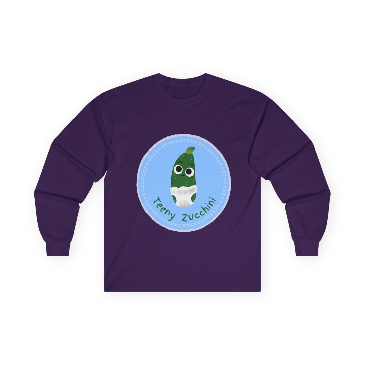 Fun Zucchini Long Sleeve Tees, Unisex Cotton Shirt, Gardening Gift, Vegetable Lover Cozy Shirt, Cute Produce Apparel