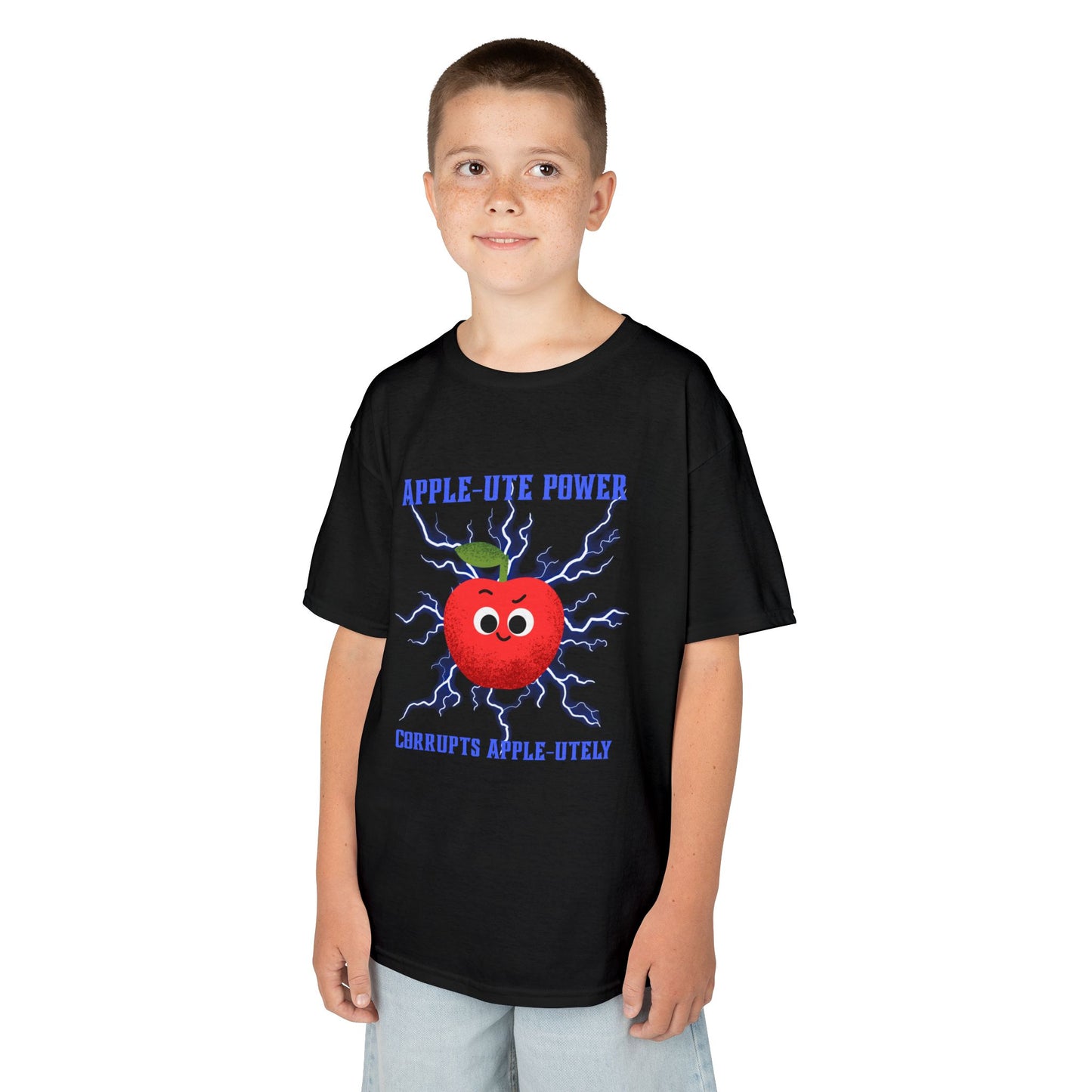 Playful Kids Tee - Fun Apple Design, Perfect for Back to School, Birthdays, Gifts, Family Outings, Summer Camp