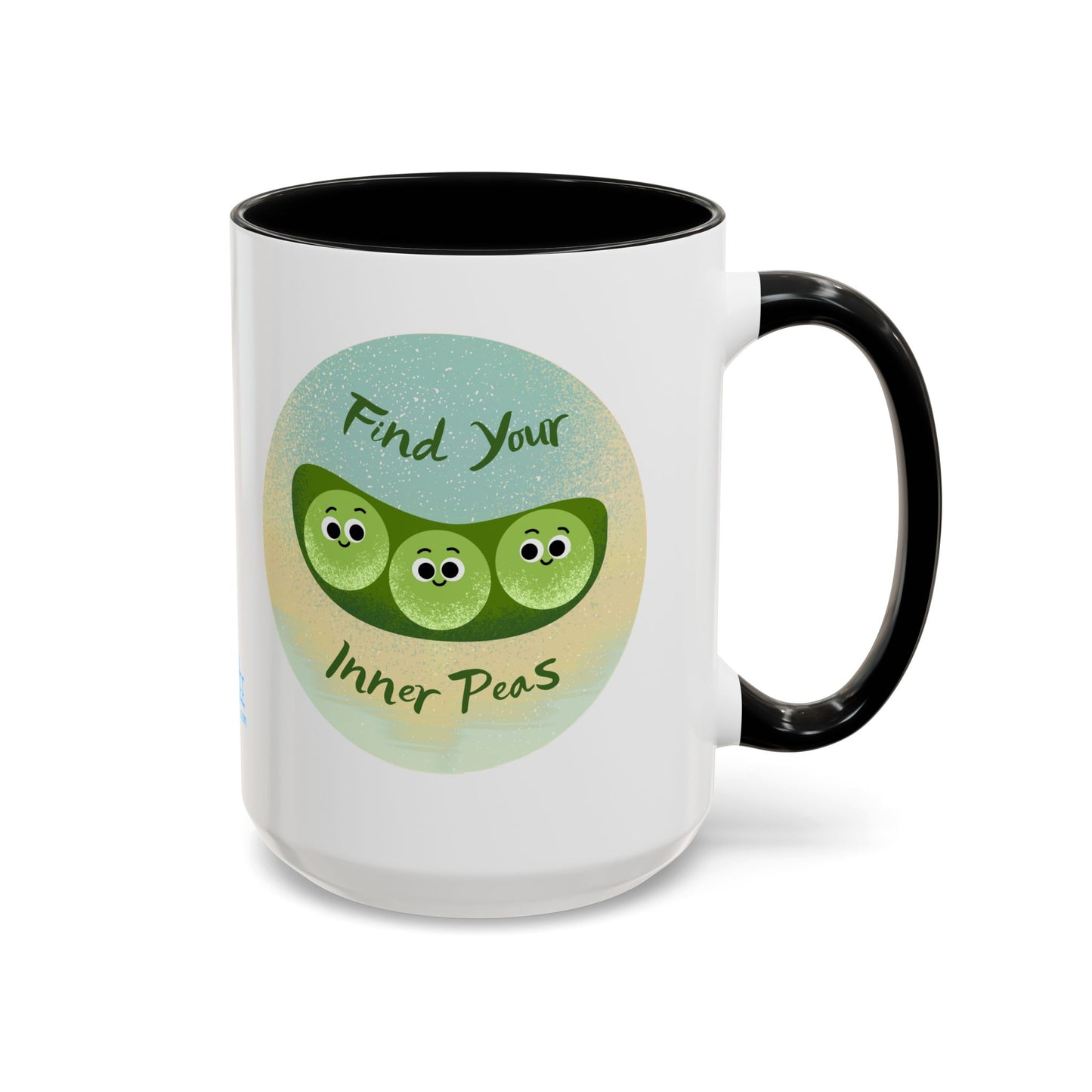 Find Your Inner Peas Coffee Mug - Fun Gift for Veggie Lovers, Cute Tea Cup, Green Peas Decor, Eco-Friendly Kitchenware, Whimsical Drinkware