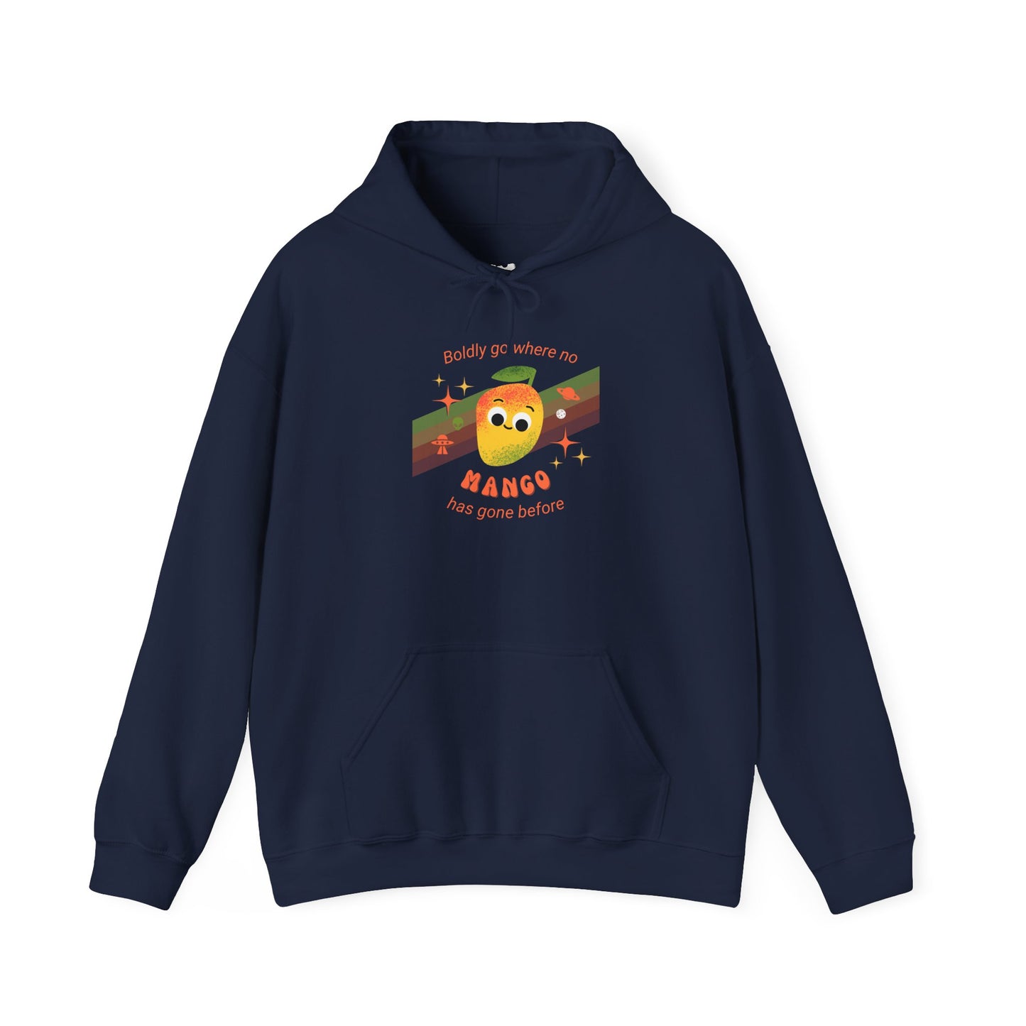 Mango-Themed Unisex Hoodie, Cute Gift for Fruit Lovers, Cozy Pullover for All Seasons, Perfect for Birthdays and Casual Outings