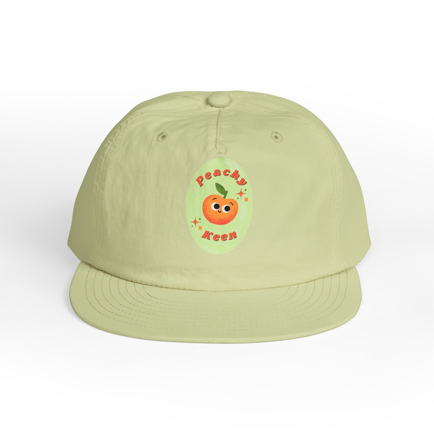 Cute Peach Pun Surf Cap, Trendy Beach Ready Hat, Casual Outdoor Accessory, Autumn Vibes, Trendy Gift