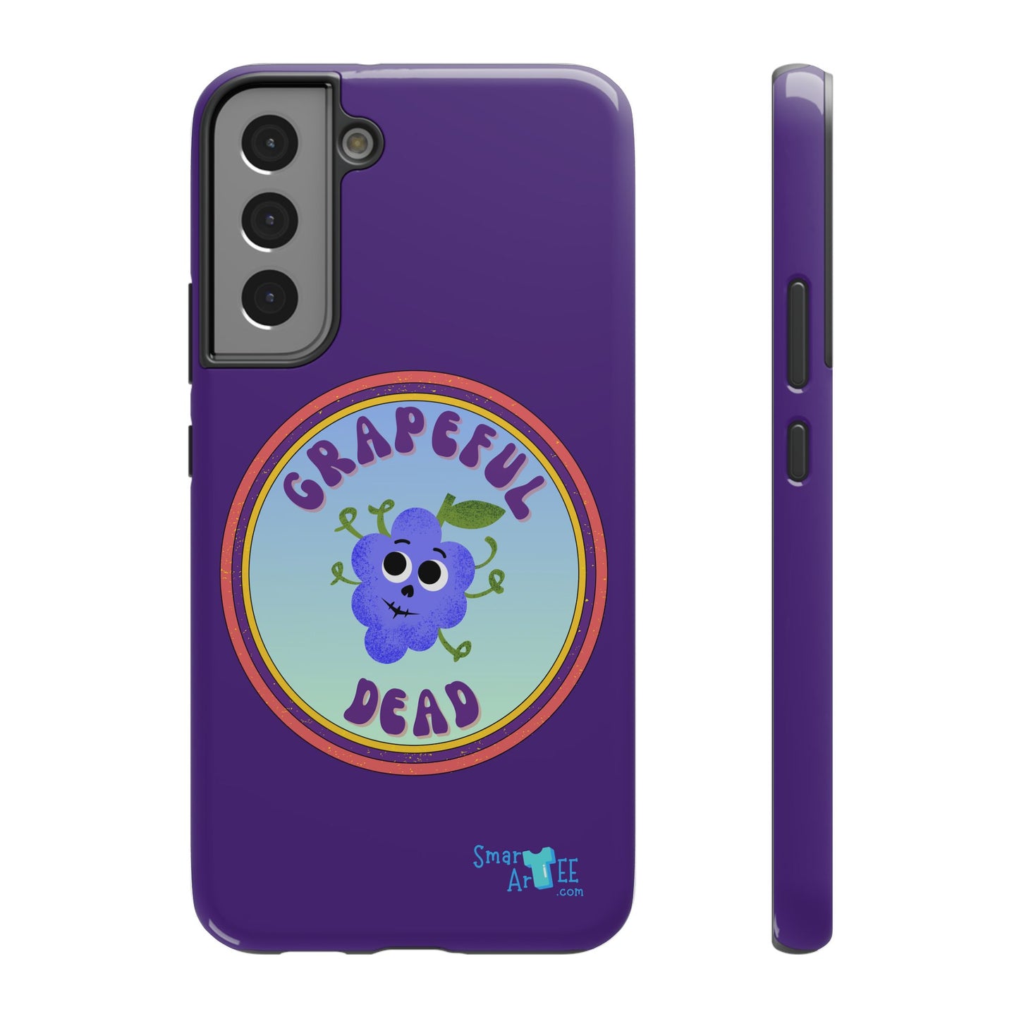 Whimsical Phone Case Featuring Grapeful Dead Design, Unique Protective Cover, Gift for Music Lovers, Fun Accessory for Festivals
