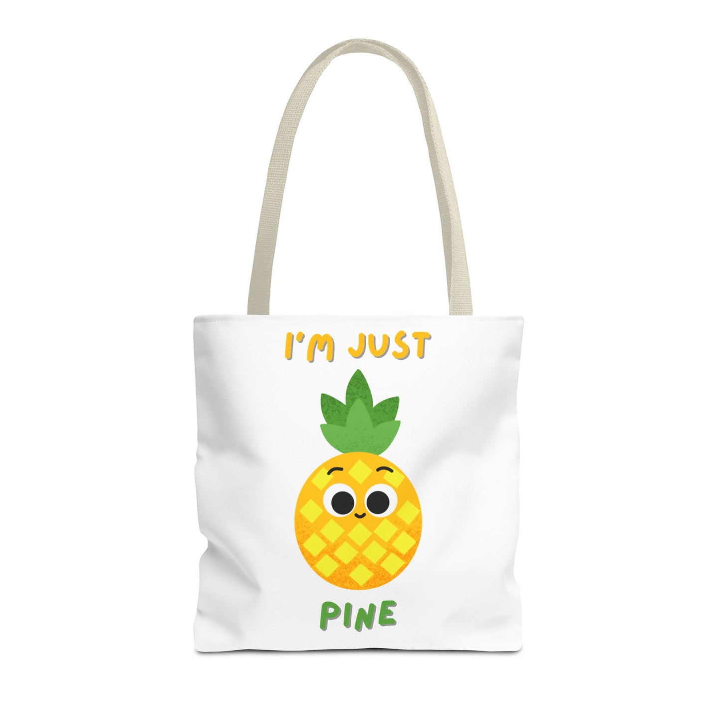 Cute Pineapple Tote Bag, Fun Shopper Bag, Beach Bag, Eco-Friendly Tote, Gift for Fruit Lovers, Summer Accessory