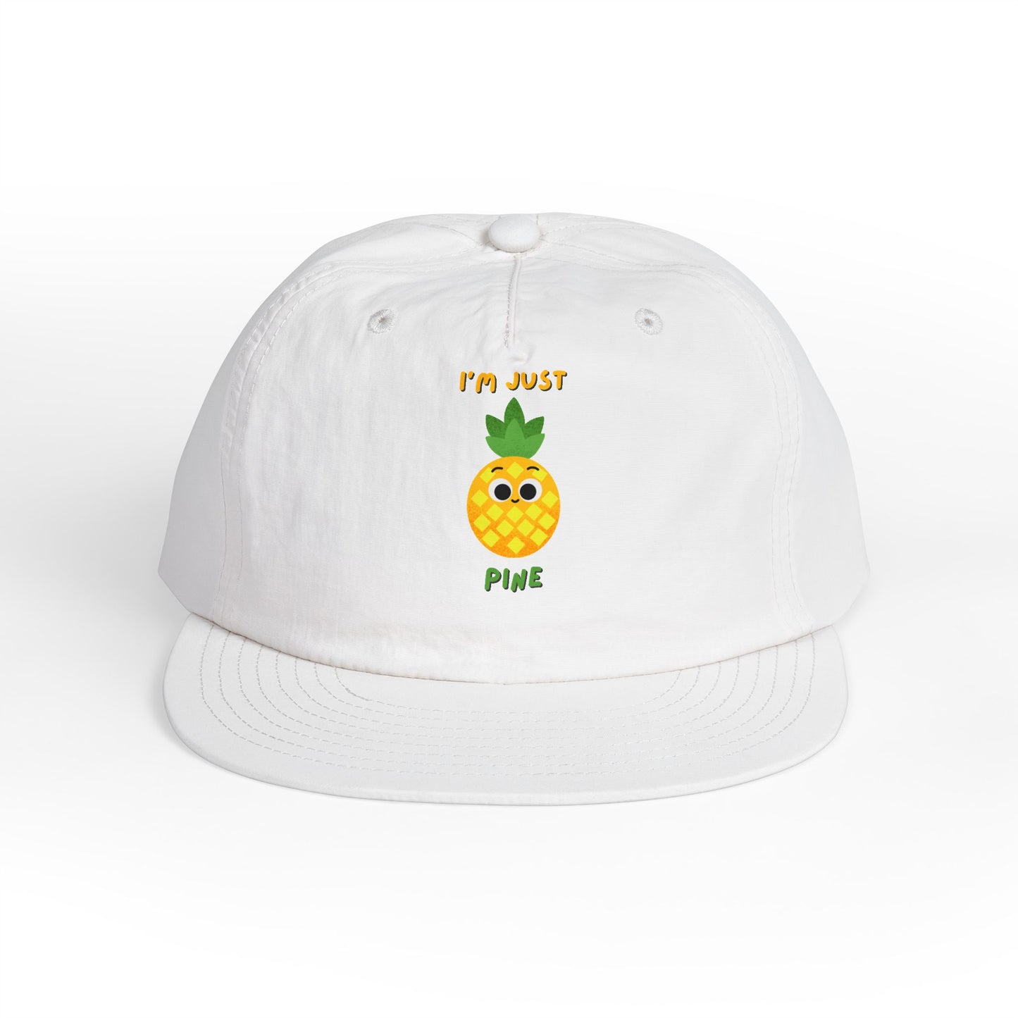 Pineapple Pun Surf Cap - Fun Beachwear, Summer Accessory, Vacation Hat, Gift for Surfers, Casual Style
