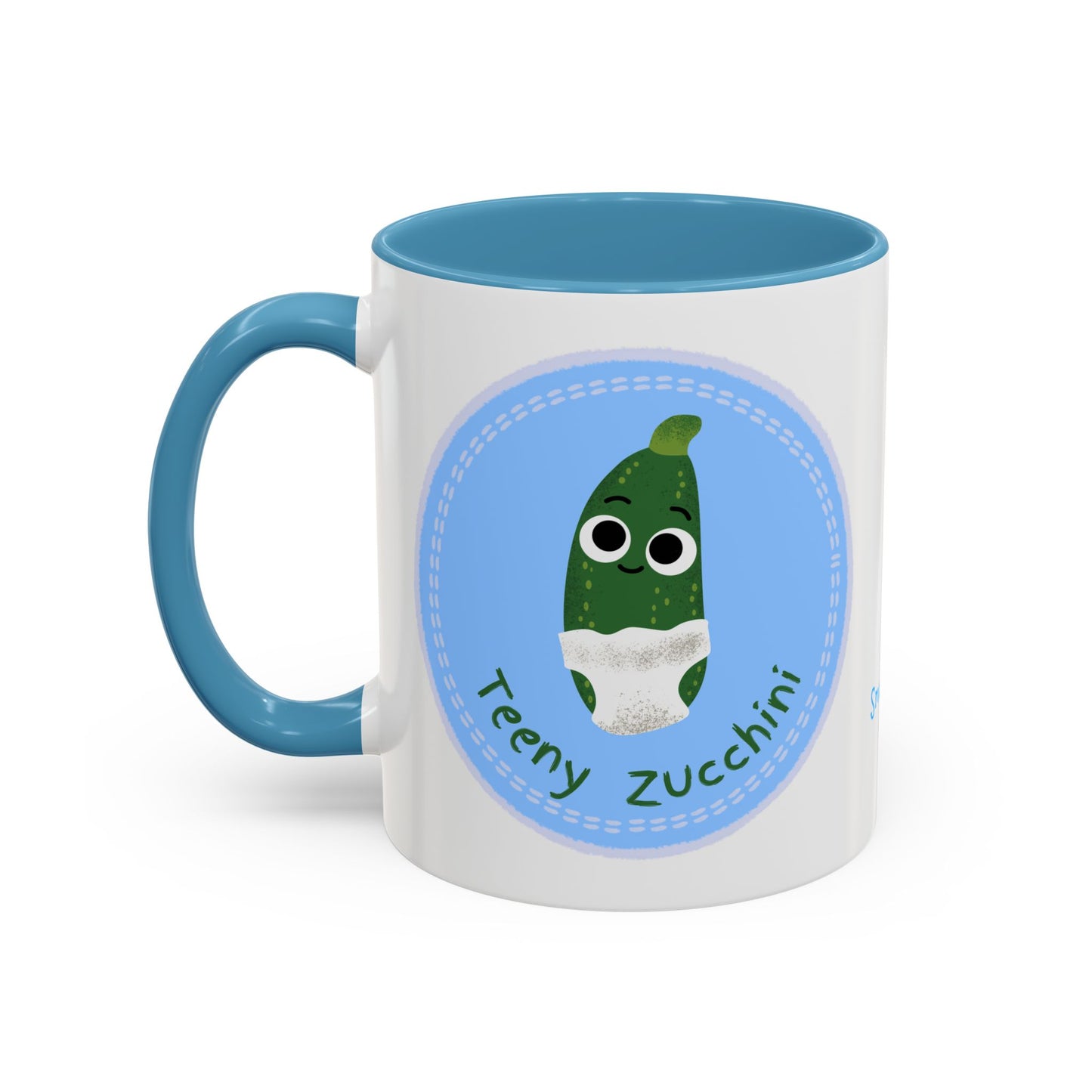 Cute Teeny Zucchini Coffee Mug – Fun Gift for Gardeners, Veggie Lovers, Kitchen Decor, Home Office, Birthday