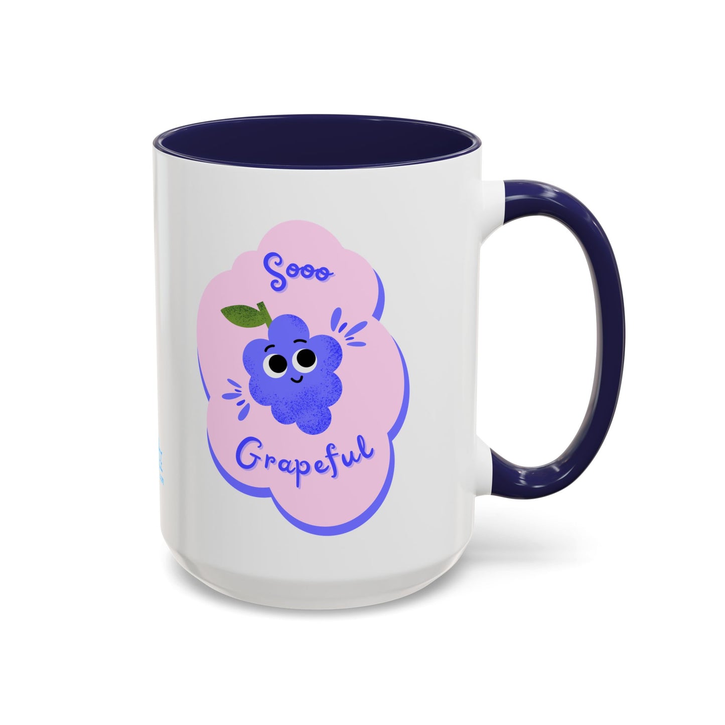 Soo Grapeful Coffee Mug, Funny Cartoon Mug, Cute Ceramic Mug, Gift for Coffee Lovers, Birthday Mug, Colorful Accent Mug