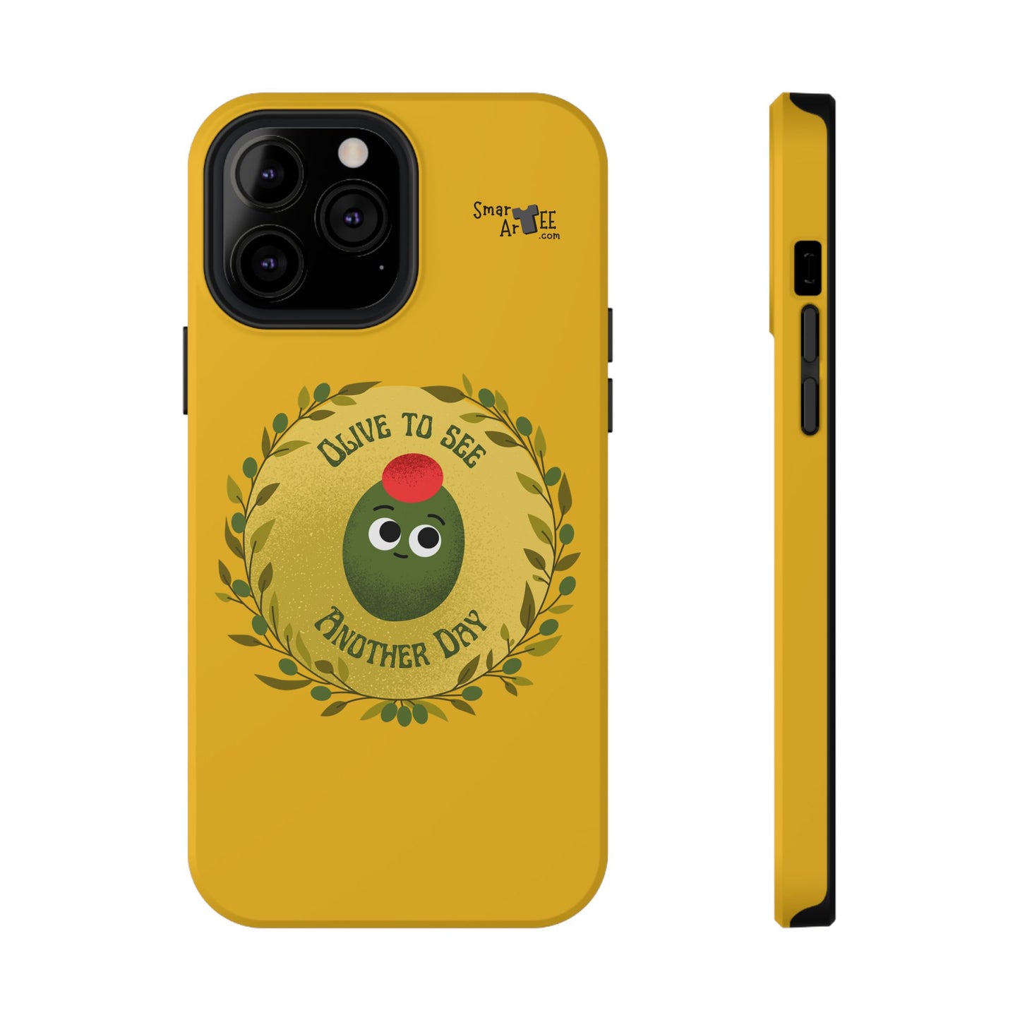 Cute Olive Phone Case, Impact-Resistant Phone Cover, Great Gift for All Ages, Trendy Cell Case, Fun Phone Accessory, Unique Olive Design