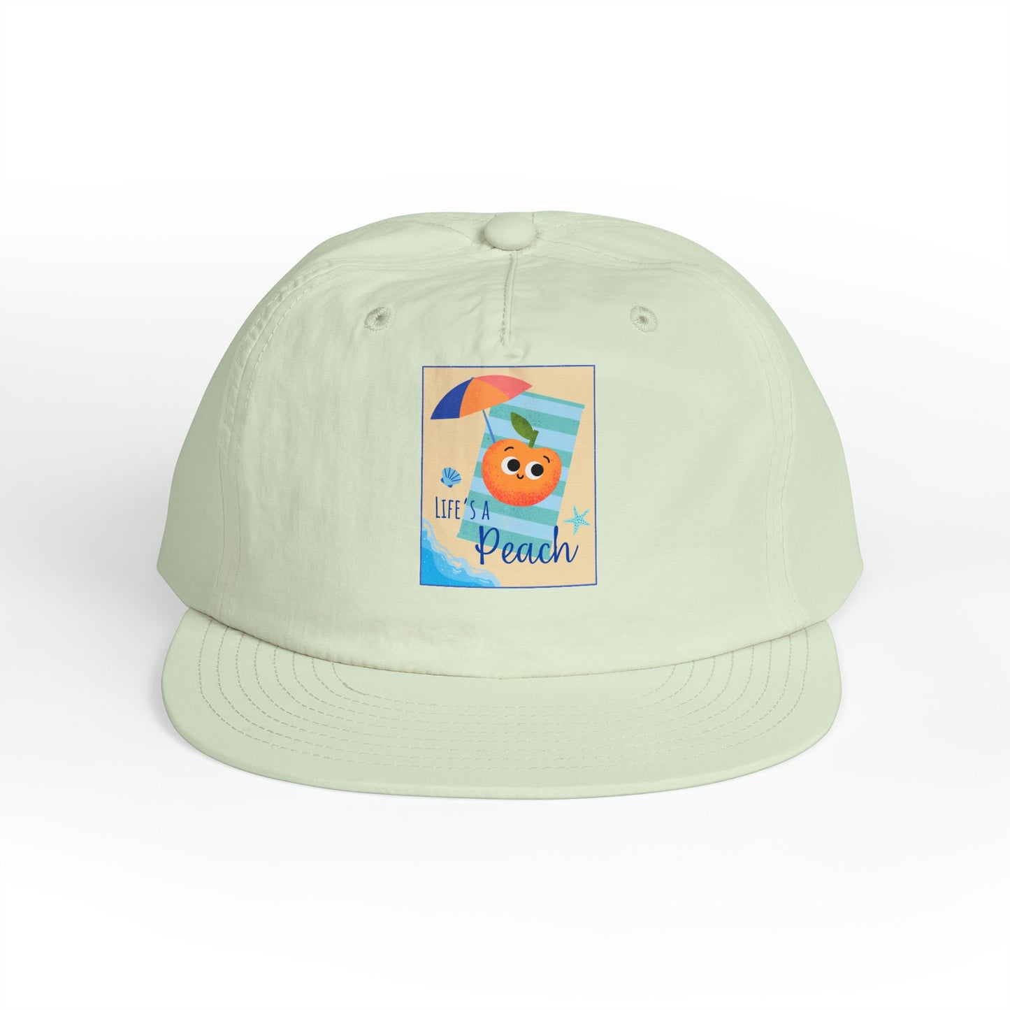 Life's a Beach Pun Surf Cap - Fun Beach Hat, Summer Accessory, Gift for Surfers, Cute Vacation Cap, Beach-Themed Apparel