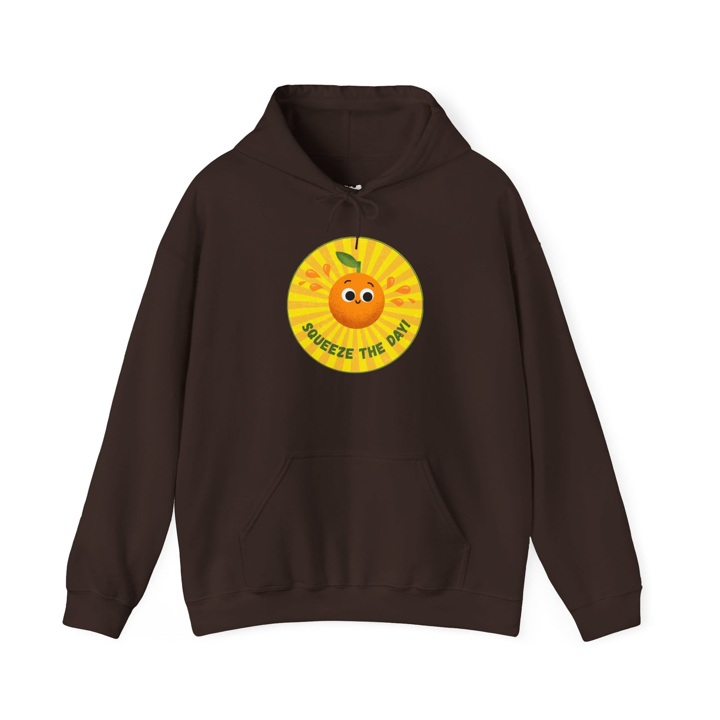Squeeze The Day Hoodie, Cozy Unisex Pullover, Casual Layer, Gift for Fruit Lovers, Cute Graphic Hoodie, Fun Everyday Wear