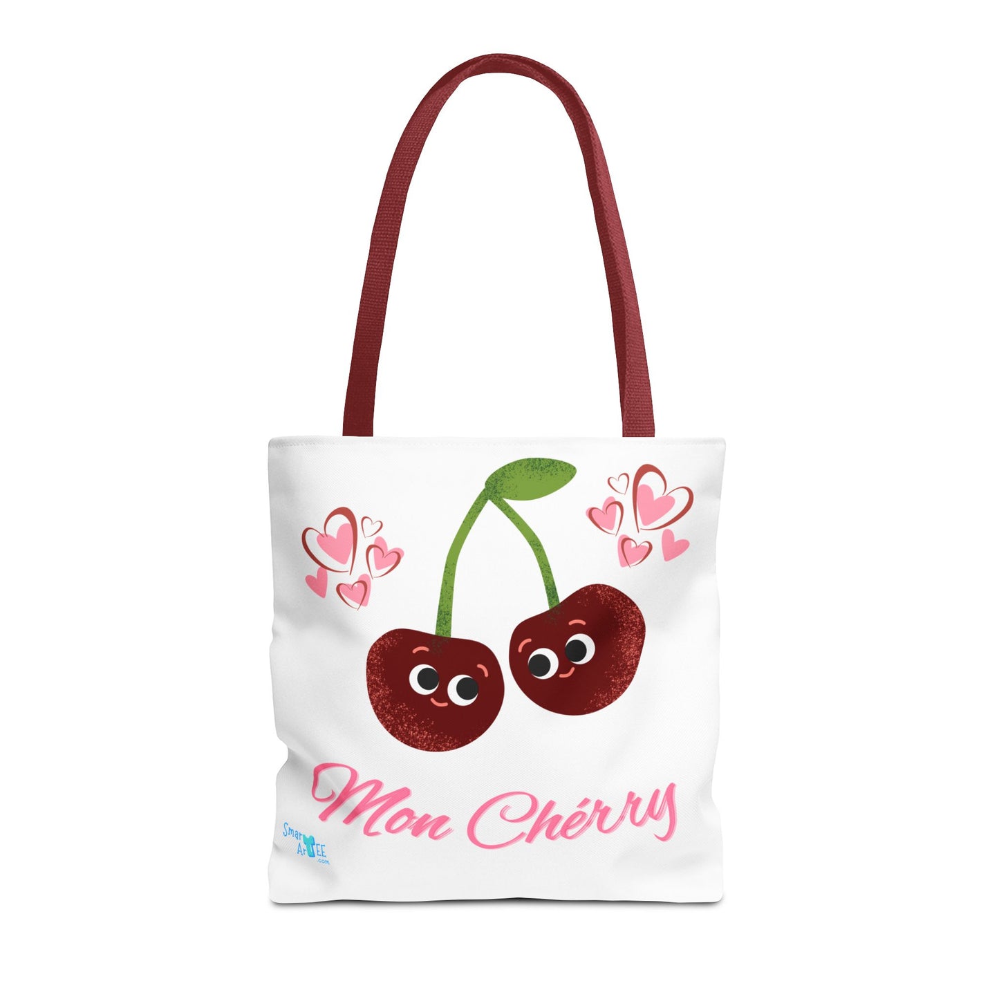 Cute Cherry Love Tote Bag - Perfect for Valentine's Day, Everyday Use, Grocery Shopping, Beach Outings, Fun Accessories