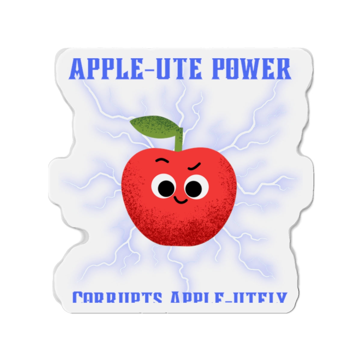 Energizing Apple Die-Cut Magnet - Cute Kitchen Decor, Fridge Magnet, Gift for Teachers, Classroom Accent, Fun Home Decor