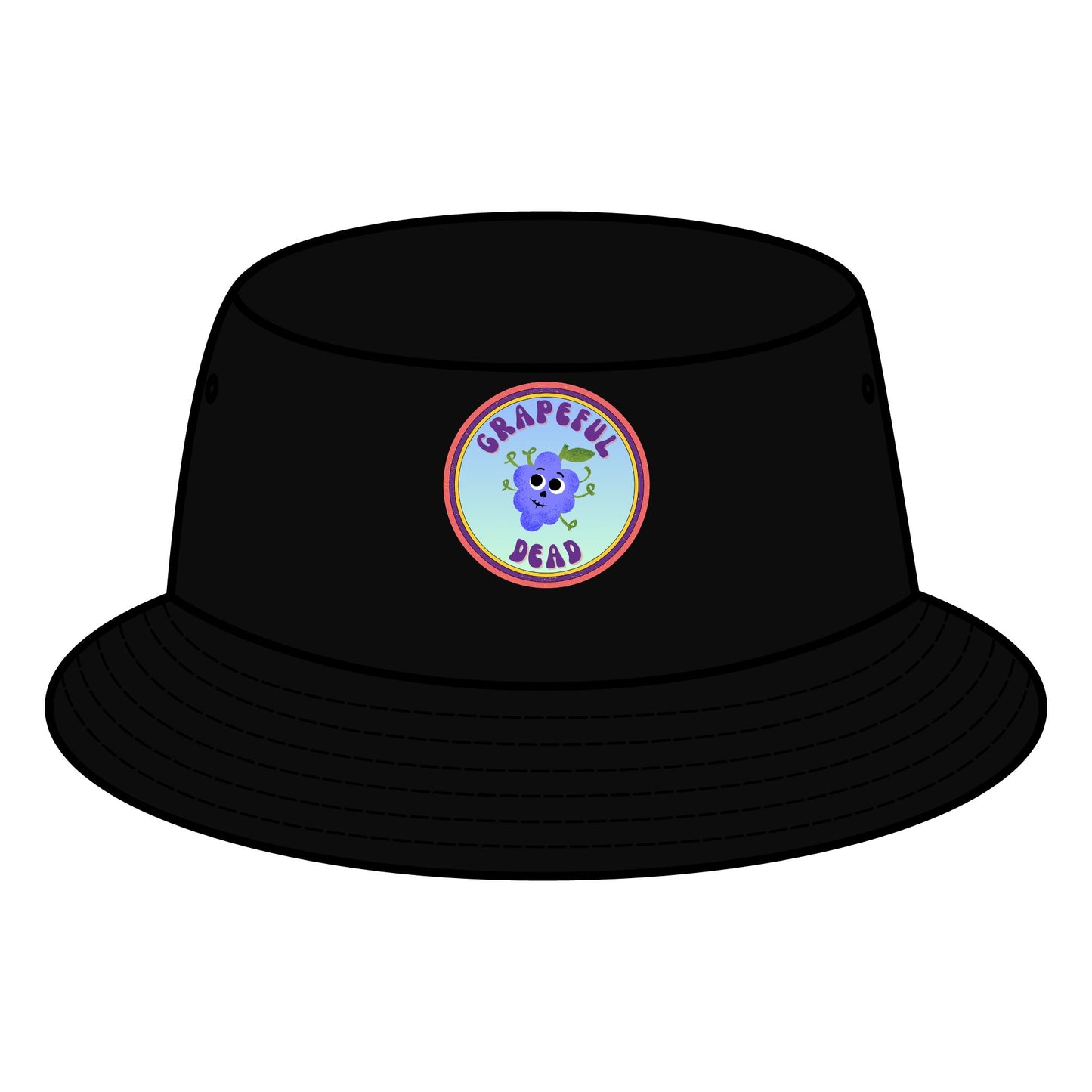 Grateful Dead Fruit Pun Bucket Hat, Summer Festival Hats, Vintage Style Sun Hat, Trendy Music Festival Accessory, Fun Beach Hat