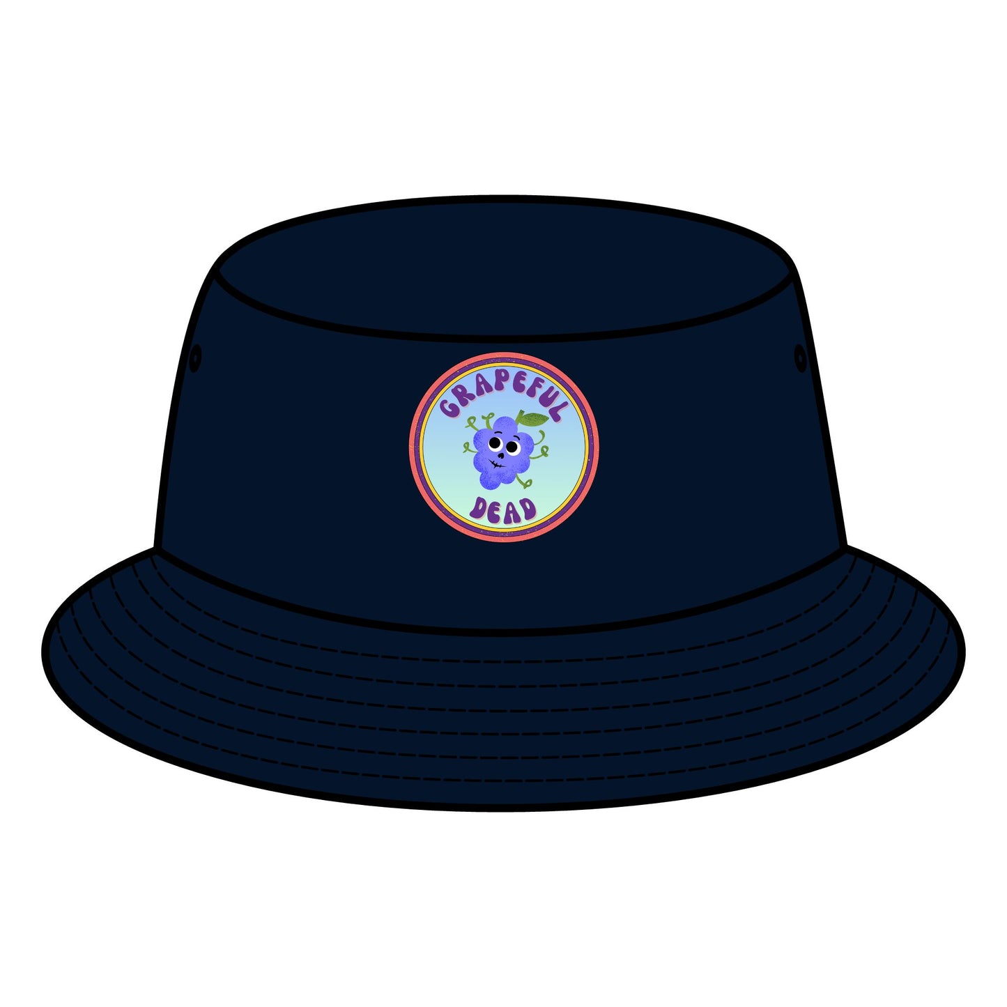 Grateful Dead Fruit Pun Bucket Hat, Summer Festival Hats, Vintage Style Sun Hat, Trendy Music Festival Accessory, Fun Beach Hat