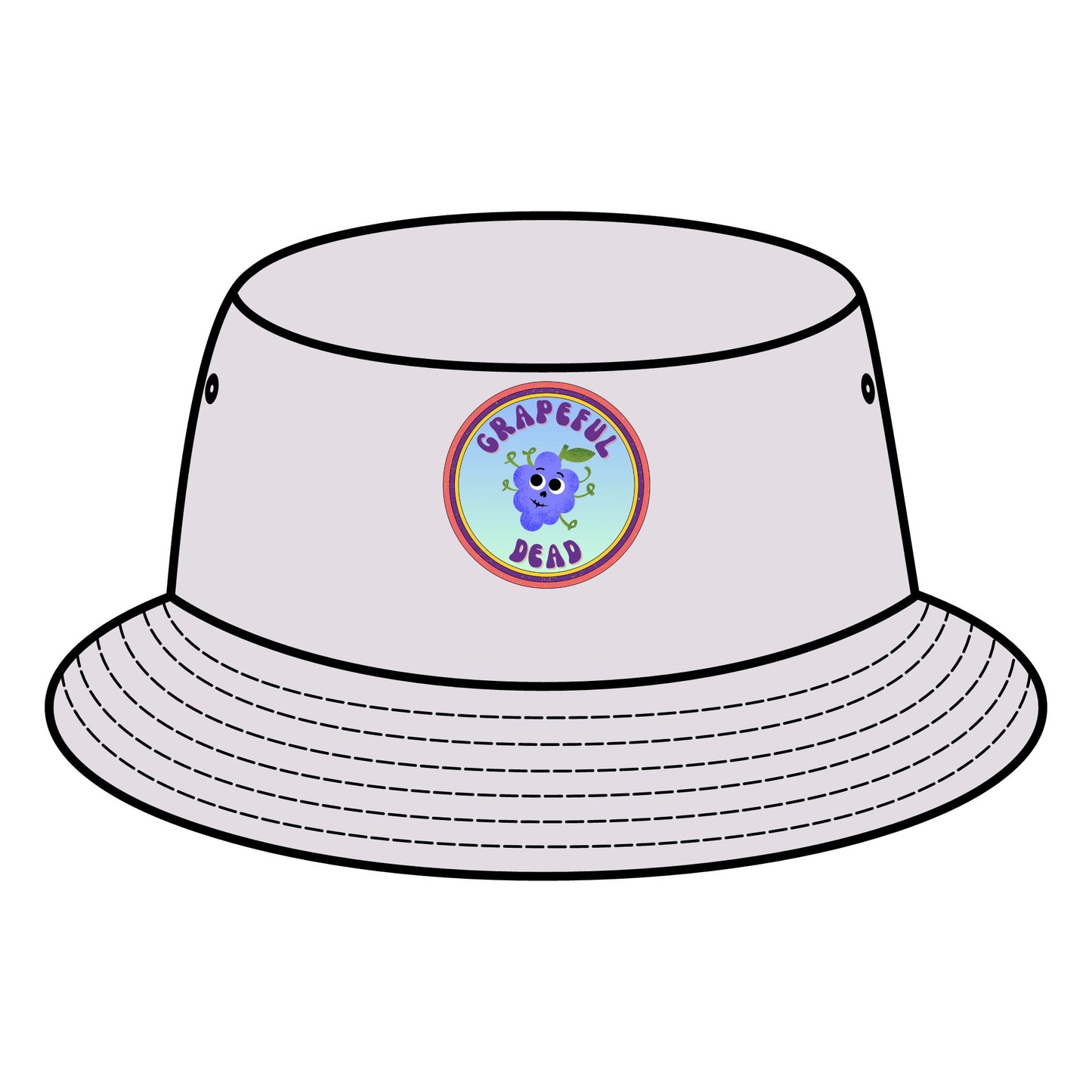 Grateful Dead Fruit Pun Bucket Hat, Summer Festival Hats, Vintage Style Sun Hat, Trendy Music Festival Accessory, Fun Beach Hat