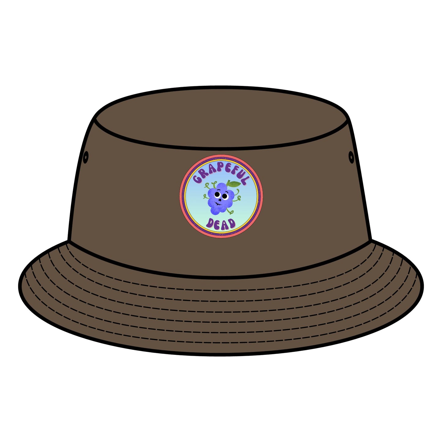 Grateful Dead Fruit Pun Bucket Hat, Summer Festival Hats, Vintage Style Sun Hat, Trendy Music Festival Accessory, Fun Beach Hat