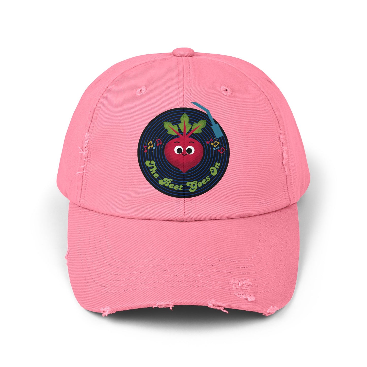 Vintage-Inspired Distressed Cap with Fun Beet Pun Design, Unisex Summer Hats for Casual Wear, Gift, Trendy Accessory