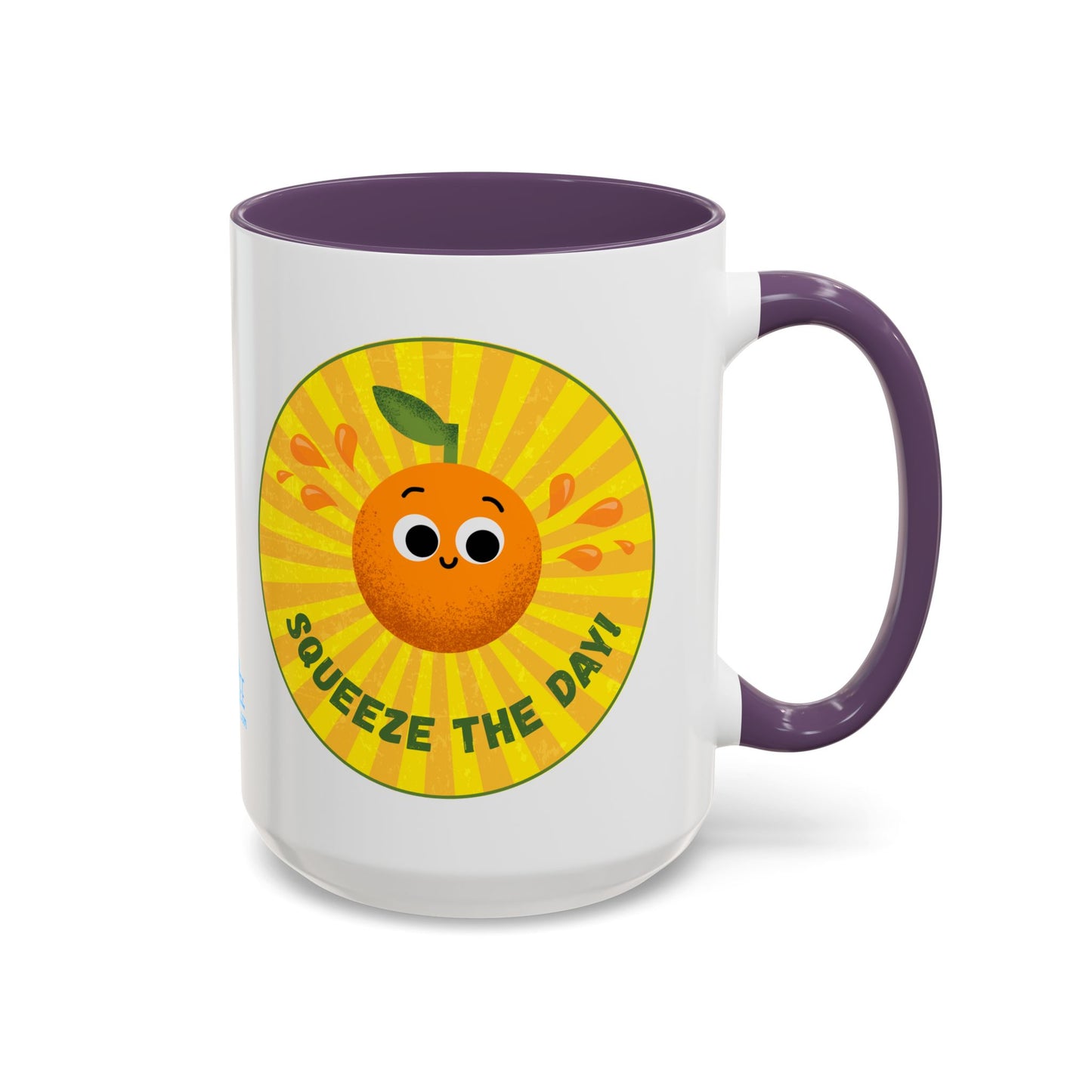 Cheerful Orange Coffee Mug, Bright Citrus Mug, Fun Gift for Coffee Lovers, Kitchen Decor, Squeeze the Day Mug