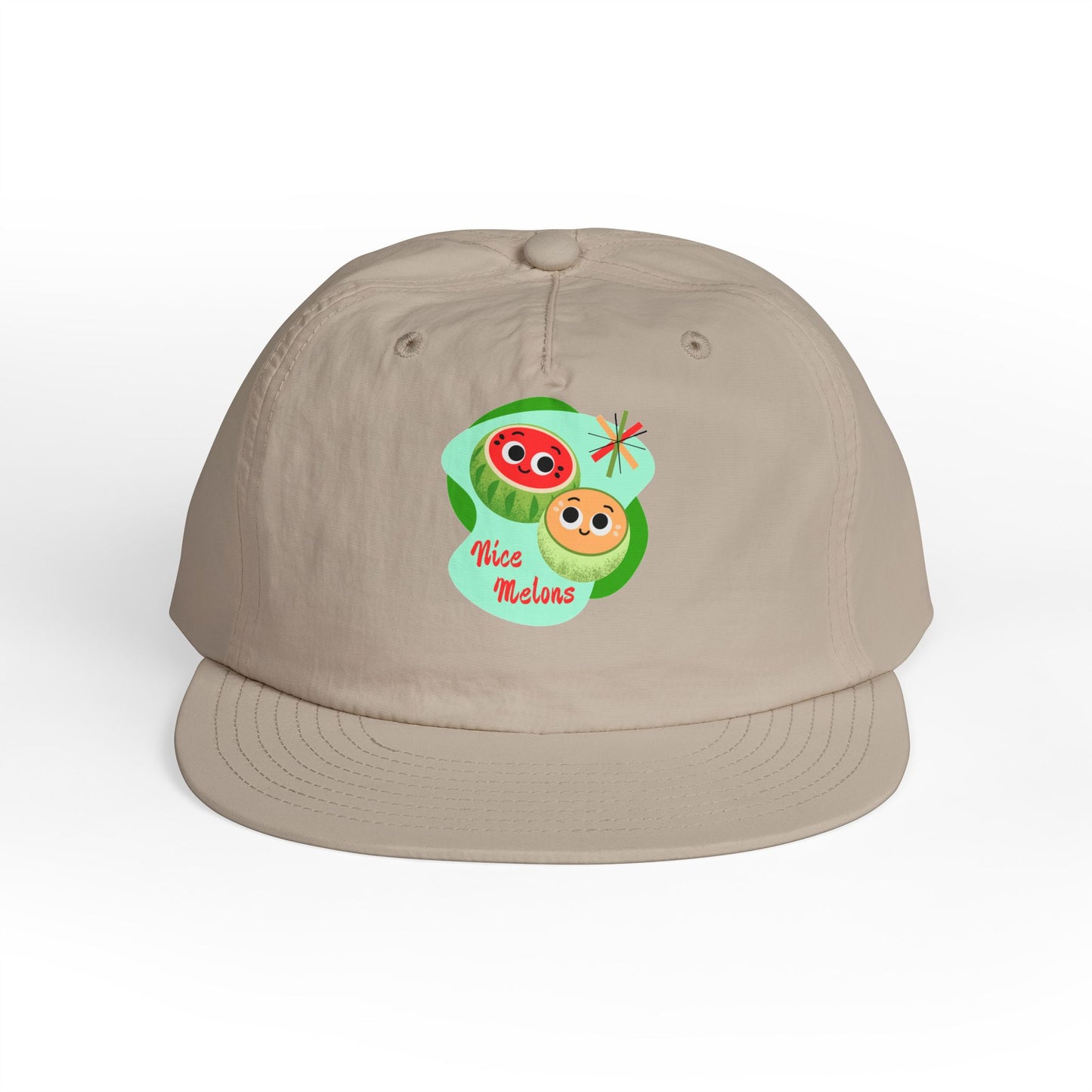 Cute Surf Cap, Summer Hat, Beach Cap, Funny Cap, Gift for Surfers, Nice Melons Graphic