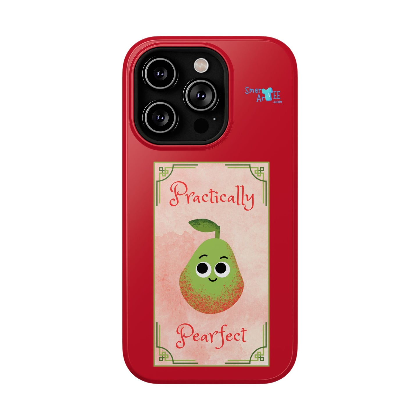 Cute Impact-Resistant Phone Case - Practically Pearfect, Fun Gift for Kids, Durable Phone Cover, Unique Phone Accessory, Youthful Style