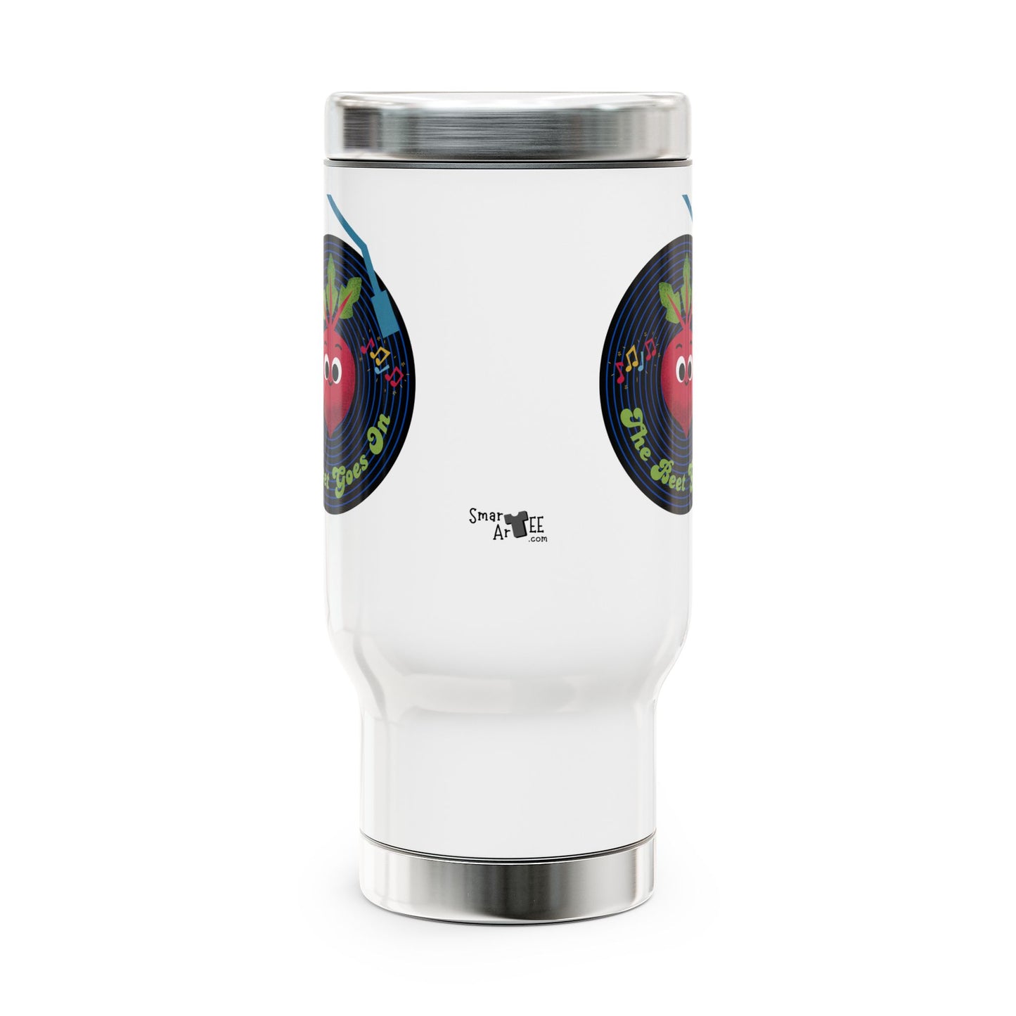Fun Beet Themed Travel Mug, Stainless Steel Coffee Cup, Gifts for Fun Coffee Lovers, Funny Travel Mug for Him or Her, Top Gifts for Holidays