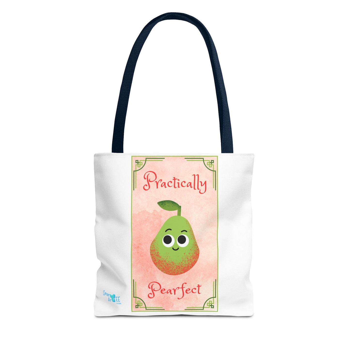 Whimsical Tote Bag - Practically Pearfeet, Cute Shopping Tote, Eco-Friendly Reusable Bag, Perfect Gift for Fruit Lovers, Summer Essential