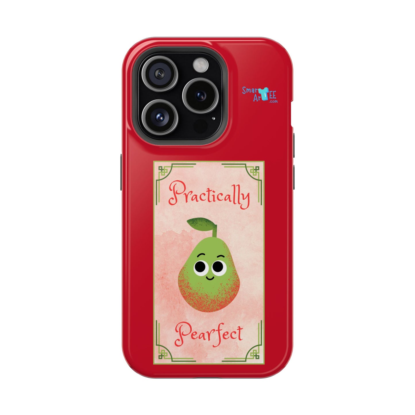Cute Impact-Resistant Phone Case - Practically Pearfect, Fun Gift for Kids, Durable Phone Cover, Unique Phone Accessory, Youthful Style
