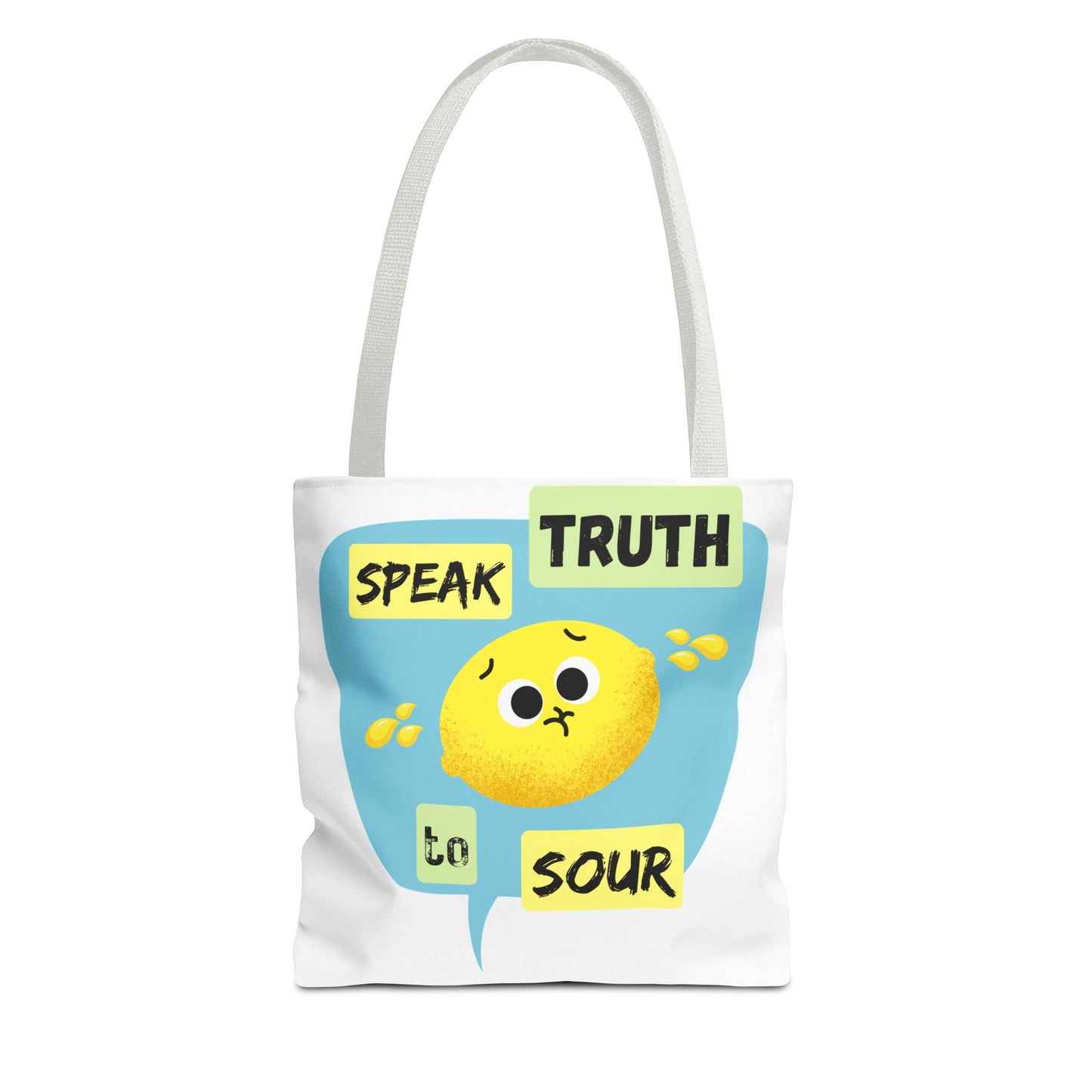 Cheerful Tote Bag with Motivational Quote, Perfect Gift for Friends, Essential Everyday Bag, Inspirational Gift, Fun Shopping Bag