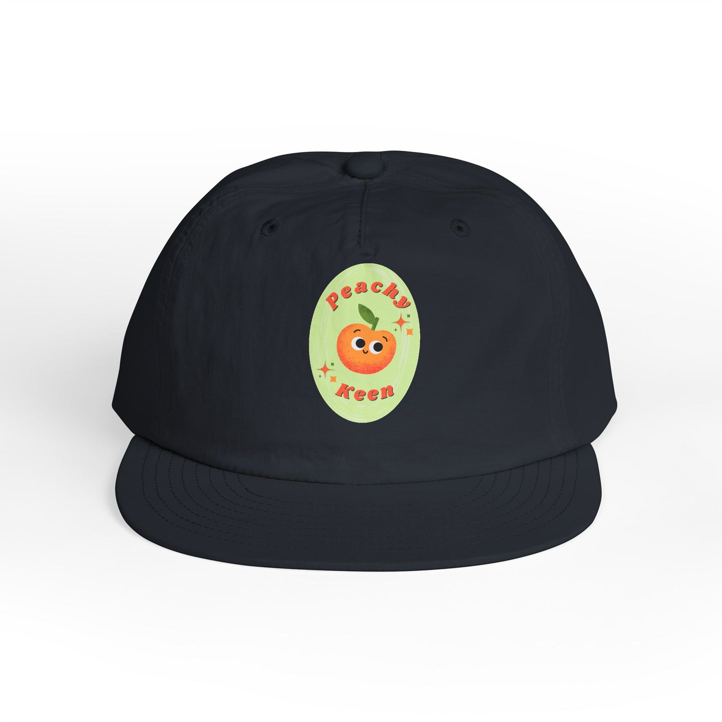 Cute Peach Pun Surf Cap, Trendy Beach Ready Hat, Casual Outdoor Accessory, Autumn Vibes, Trendy Gift