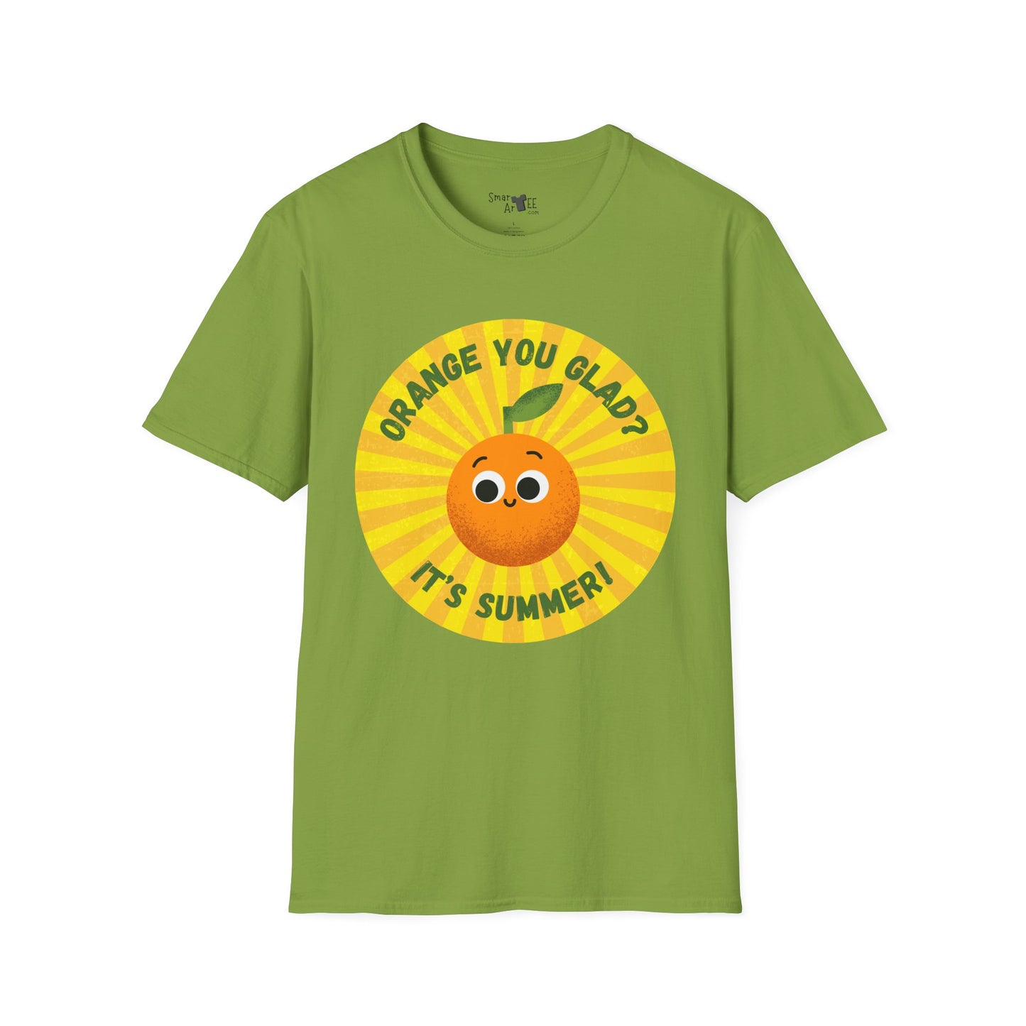 Summer Vibes T-Shirt - Fun Orange You Glad Design, Casual Tee, Gift for Kids, Family Gatherings, Seasonal Wear, Summer Celebrations