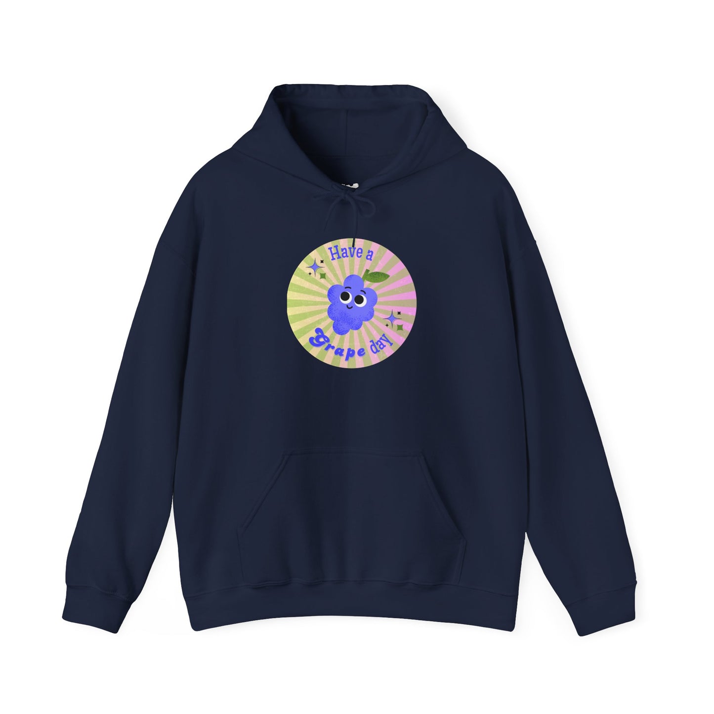 Cheerful Graphic Hoodie, Fun Casual Wear, Gift for Friends, Birthday, Cozy Apparel, Everyday Comfort