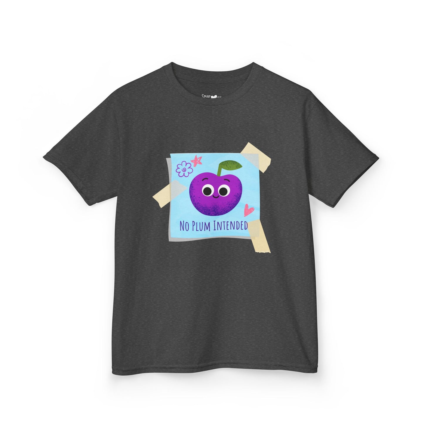 Kids Graphic Tee, Funny Kids Pun Shirt, Cute Apparel for Children, No Plum Intended Design, Birthday Gift, Everyday Wear