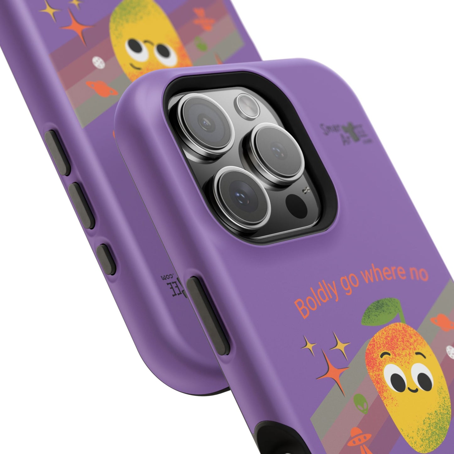 Star Trek Themed Mango Pun Phone Case, Impact-Resistant Case, Quirky Tech Accessory, Cute Phone Cover, Gift for Fruit Lovers