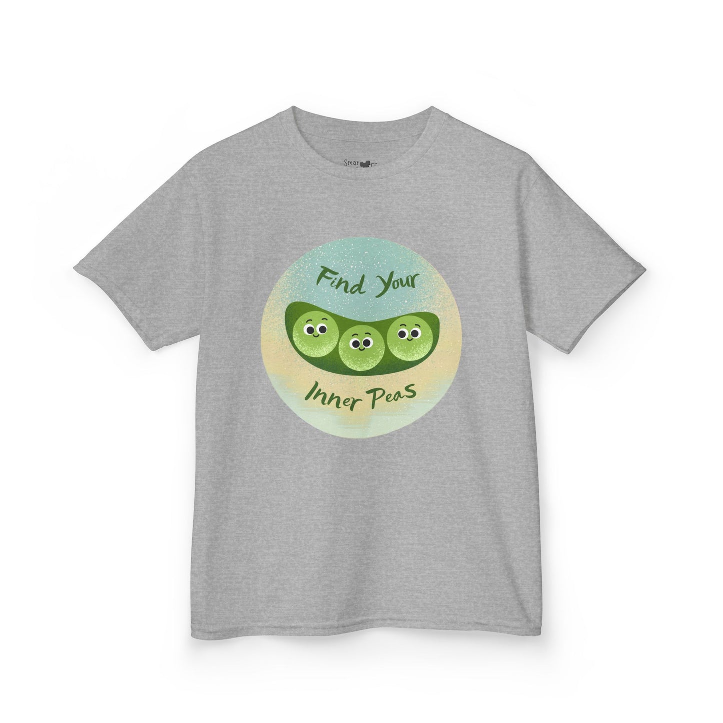 Kids Shirt with 'Find Your Inner Peas' Design, Fun & Relaxed Wear for Playtime, Perfect Gift for Kids, Summer Outfits, Funny Gift Idea
