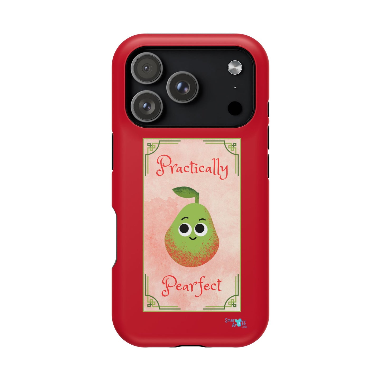 Cute Impact-Resistant Phone Case - Practically Pearfect, Fun Gift for Kids, Durable Phone Cover, Unique Phone Accessory, Youthful Style
