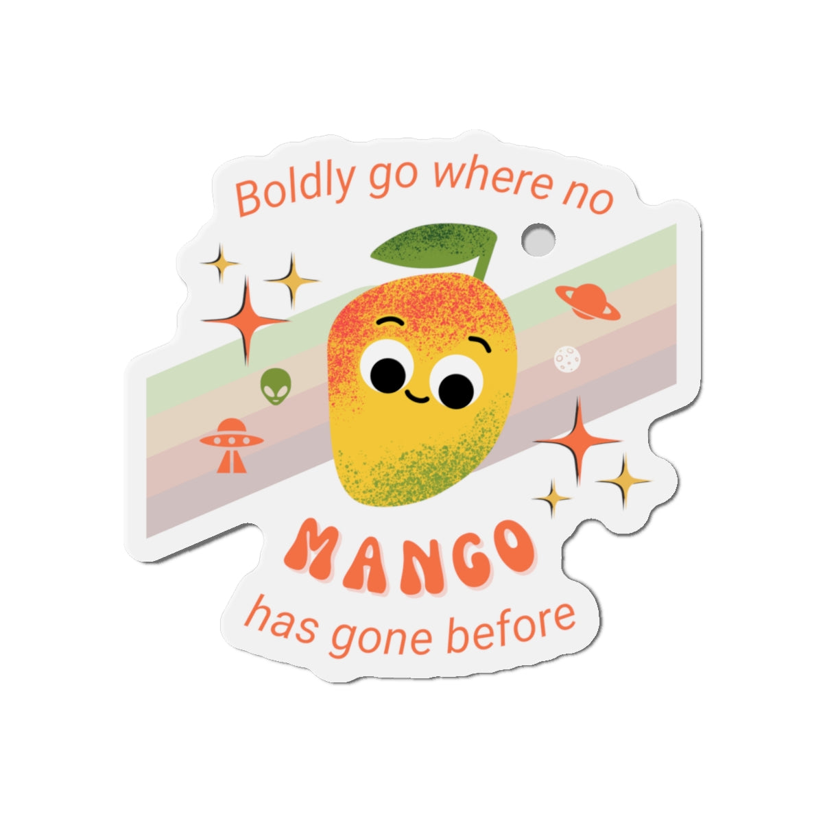 Mango Die-Cut Magnets, Fun Kitchen Decor, Cute Gift for Fruit Lovers, Quirky Refrigerator Magnets, Playful Home Accents