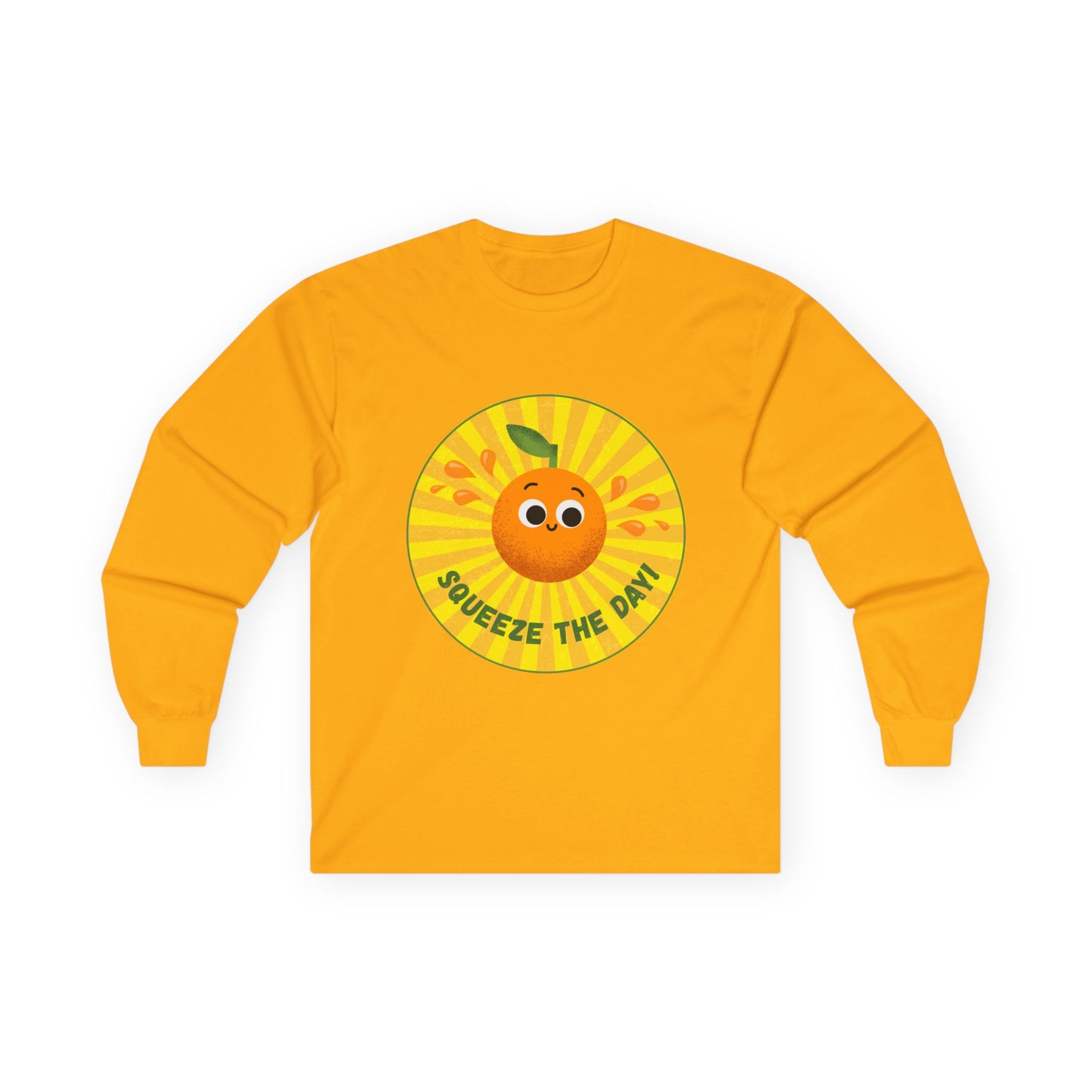 Sunny Vibes Long Sleeve Tees, Unisex Cotton Shirt, Fun Casual Wear, Gift for Fruit Lovers, Summer Style, Weekend Outfit
