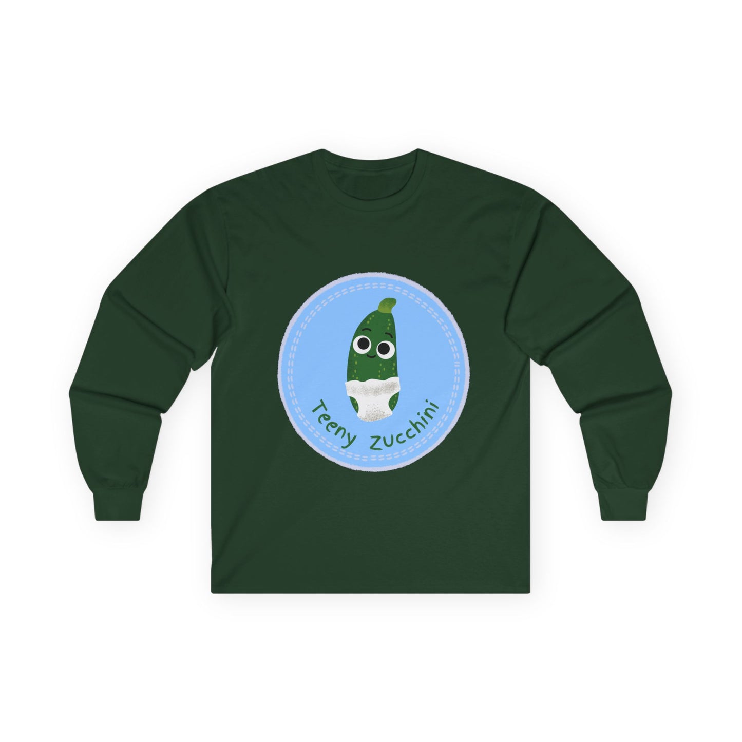 Fun Zucchini Long Sleeve Tees, Unisex Cotton Shirt, Gardening Gift, Vegetable Lover Cozy Shirt, Cute Produce Apparel