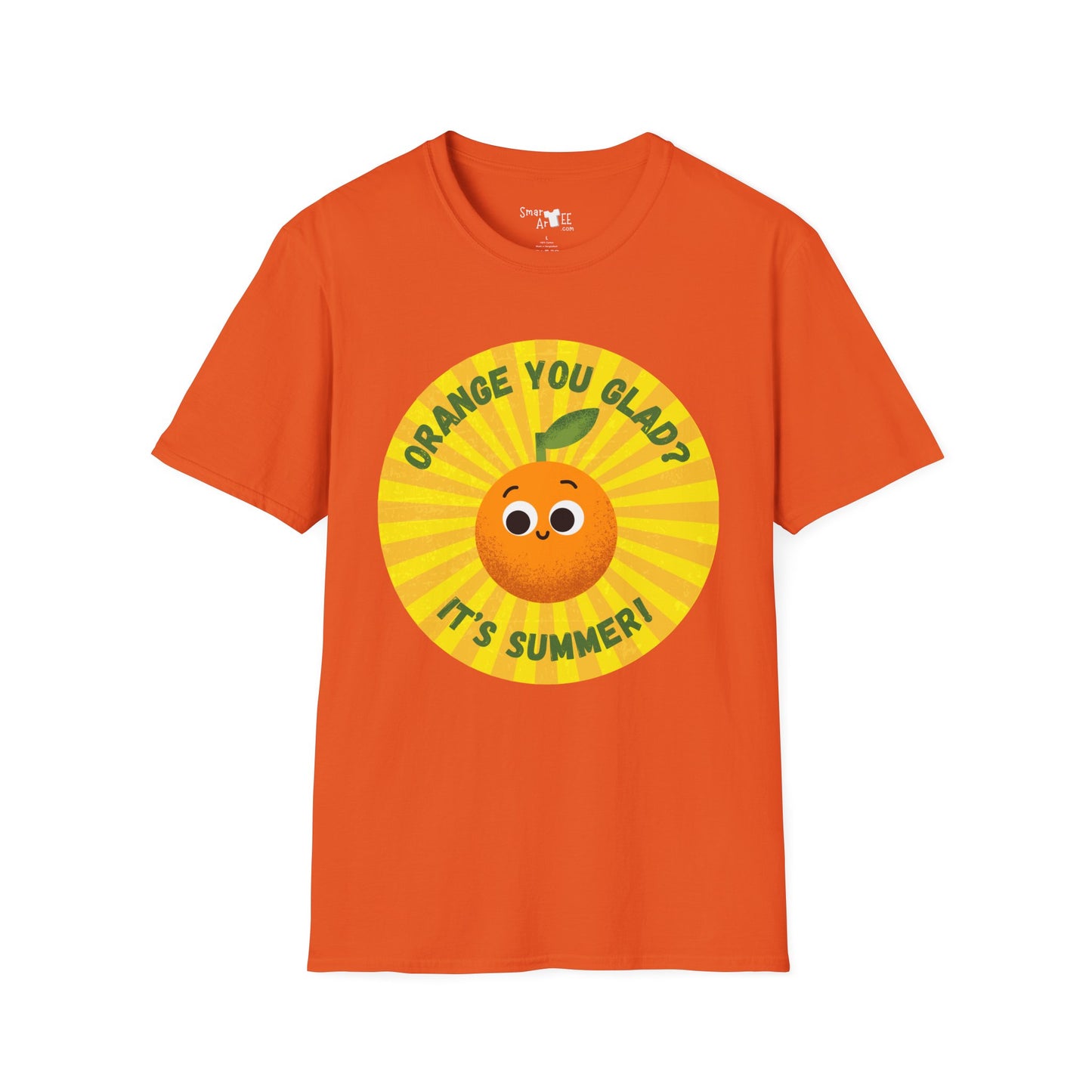 Summer Vibes T-Shirt - Fun Orange You Glad Design, Casual Tee, Gift for Kids, Family Gatherings, Seasonal Wear, Summer Celebrations