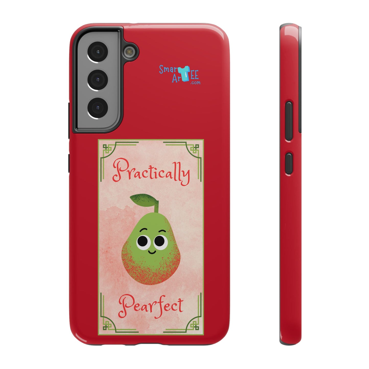 Cute Impact-Resistant Phone Case - Practically Pearfect, Fun Gift for Kids, Durable Phone Cover, Unique Phone Accessory, Youthful Style