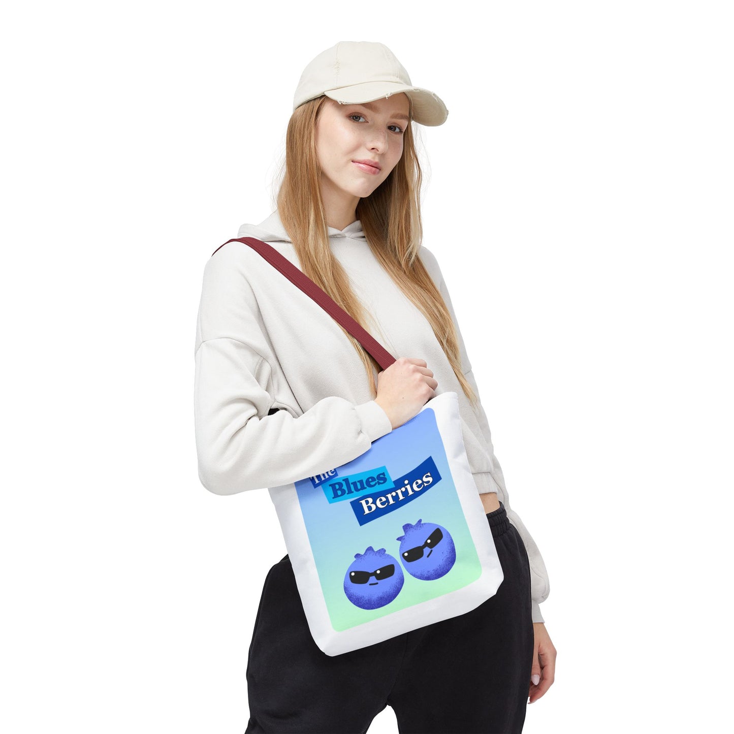 Sassy Blues Berries Tote Bag | Fun Berry Art, Grocery Shopping, Beach Day, Gift for Berry Lovers, Eco-Friendly Bag