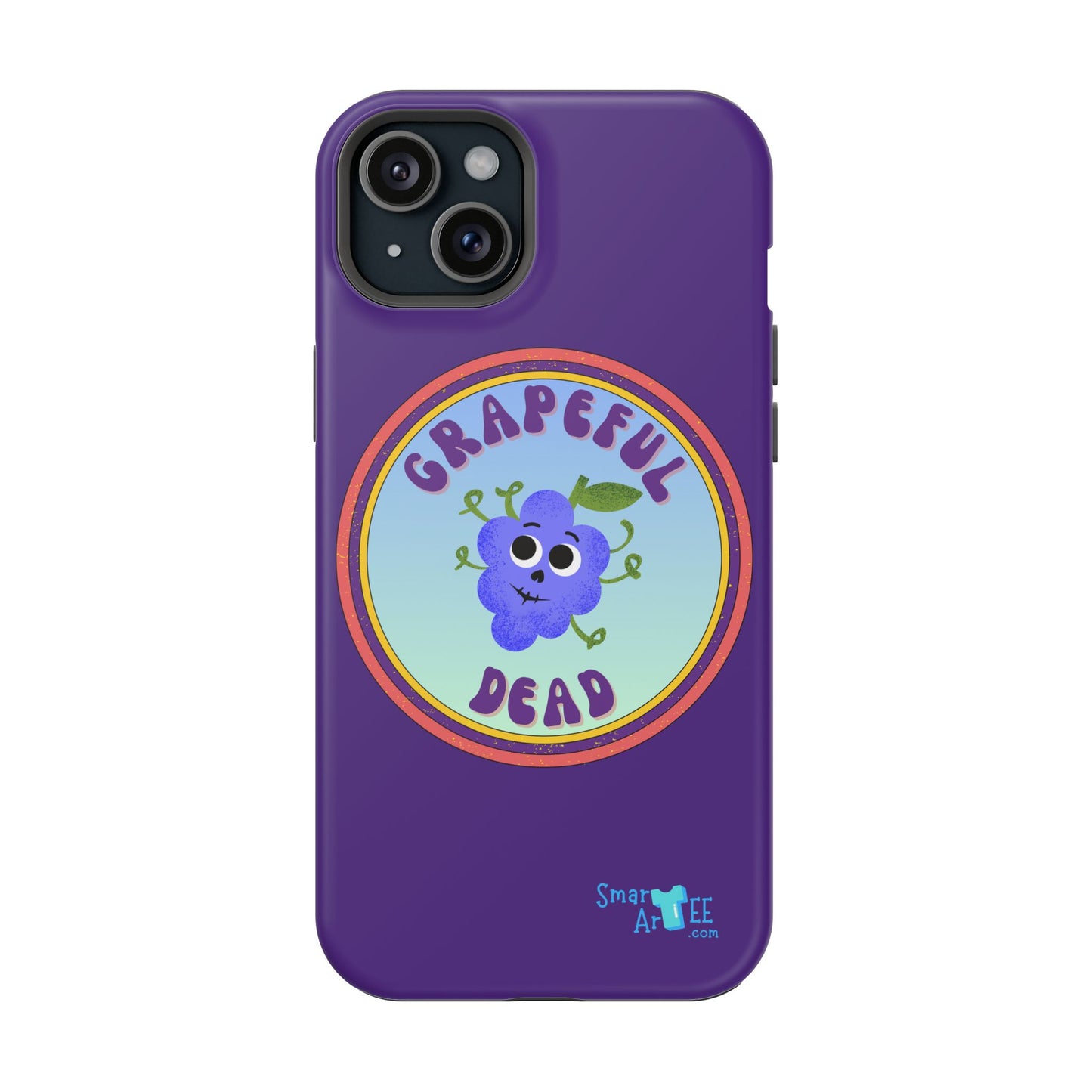 Whimsical Phone Case Featuring Grapeful Dead Design, Unique Protective Cover, Gift for Music Lovers, Fun Accessory for Festivals