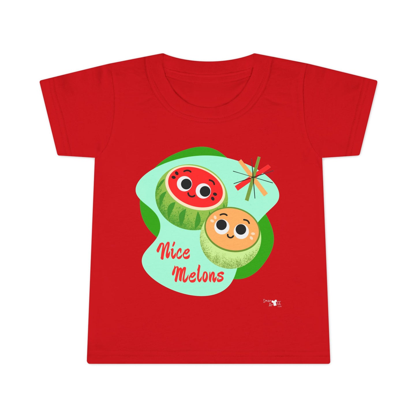Cute Toddler Shirt with 'Nice Melons' Design, Kids Summer Tees, Boys and Girls Gift, Playful Cotton Top, Adorable Birthday Outfit