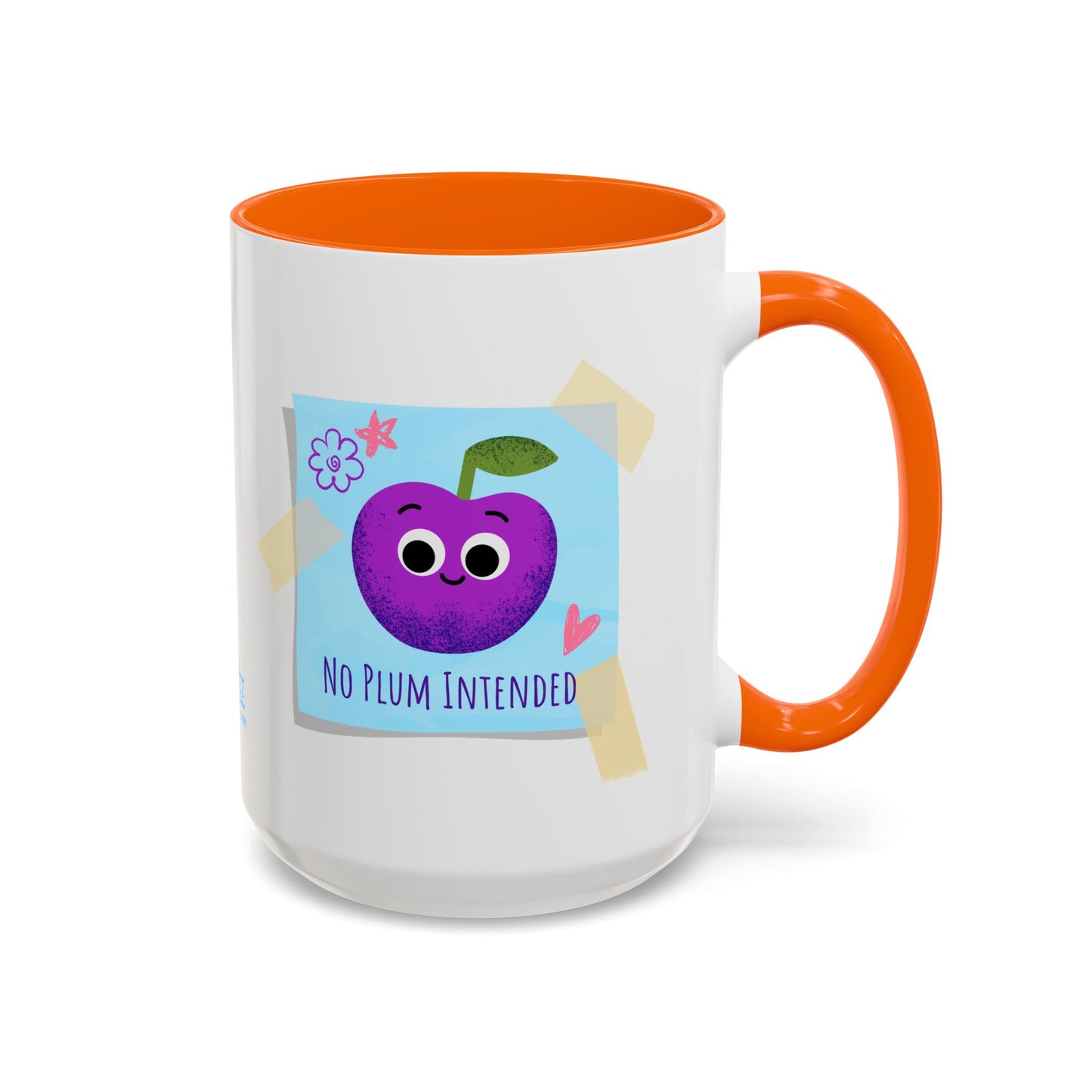 Playful Plum Coffee Mug, Cute Gift for Teachers, Friends, Humor Mug, Fun Kitchen Decor, Unique Cup for Any Occasion