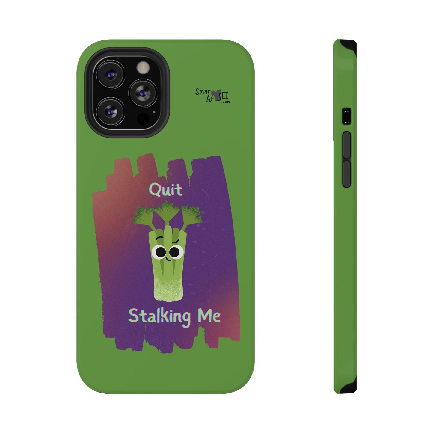 Cute Celery Pun Phone Case, Quirky Impact-Resistant Cell Phone Cover, Gift for Veggie Lovers, Fun Accessories for Friends