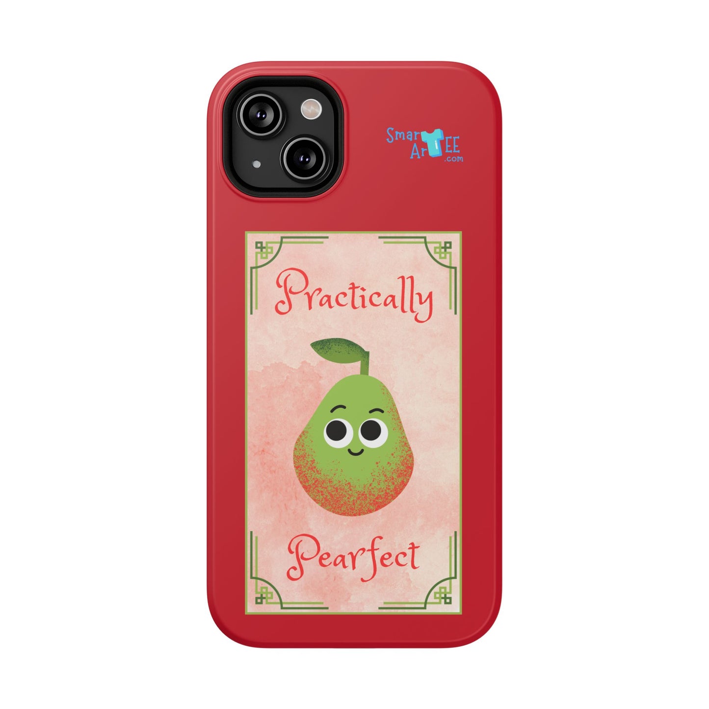 Cute Impact-Resistant Phone Case - Practically Pearfect, Fun Gift for Kids, Durable Phone Cover, Unique Phone Accessory, Youthful Style