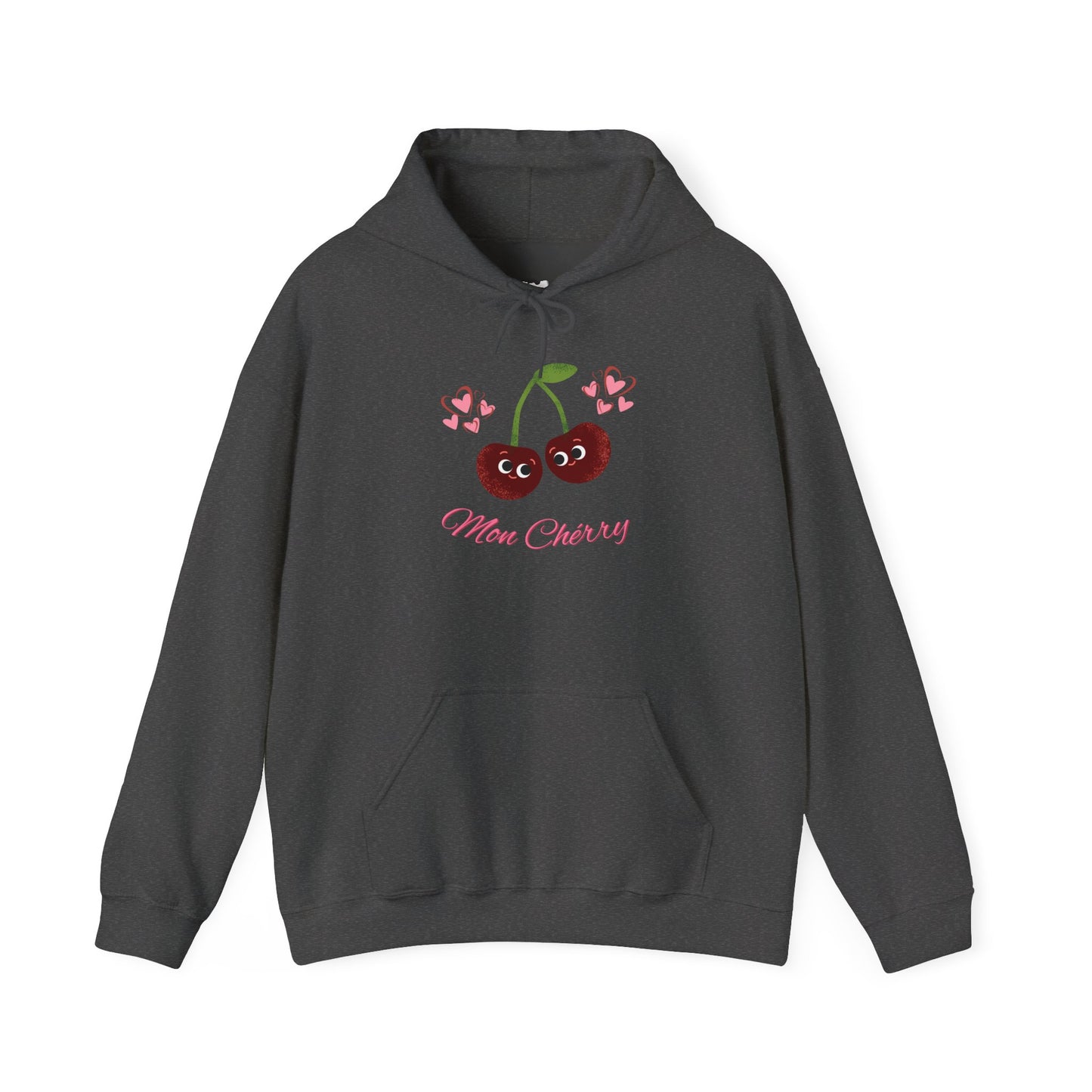 Cute Cherry Graphic Hoodie, Comfy Pullover for Spring, Cherry Lovers Gift, Cozy Pullover for Casual Wear, Fruit Themed Apparel
