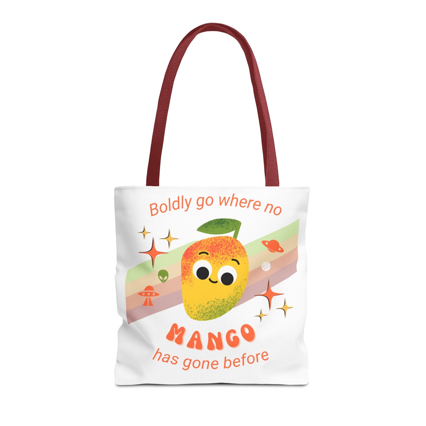 Playful Mango Tote Bag - Fun Fruit Carryall, Eco-Friendly Shopping Bag, Cute Beach Tote, Travel Bag, Gift for Fruit Lovers